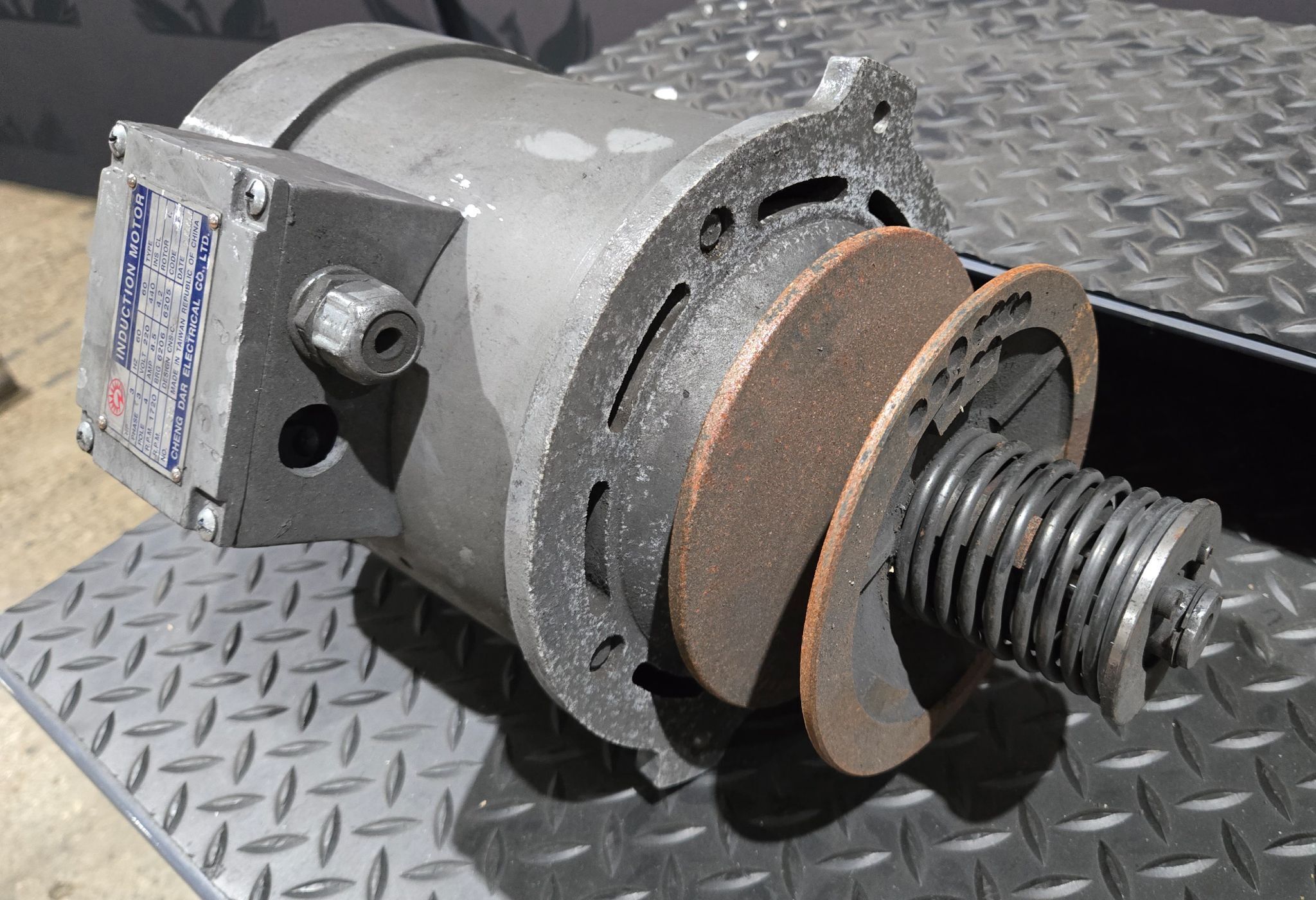 Cheng Dar Electrical 3 HP Induction Motor USED 1