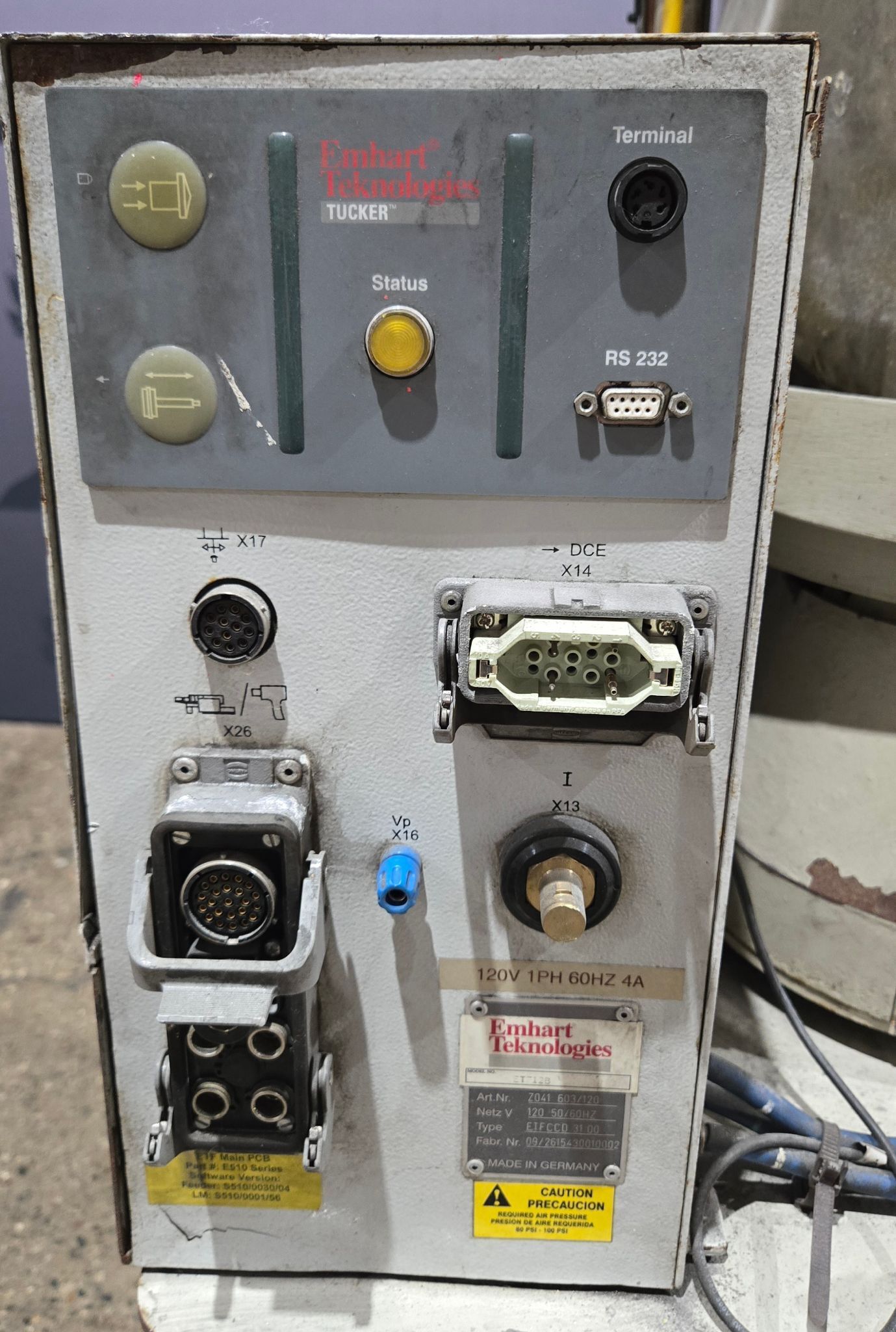 EMHART TEKNOLOGIES ETF12B Vibratory Bowl Feeder Fastener Feeding System USED 1
