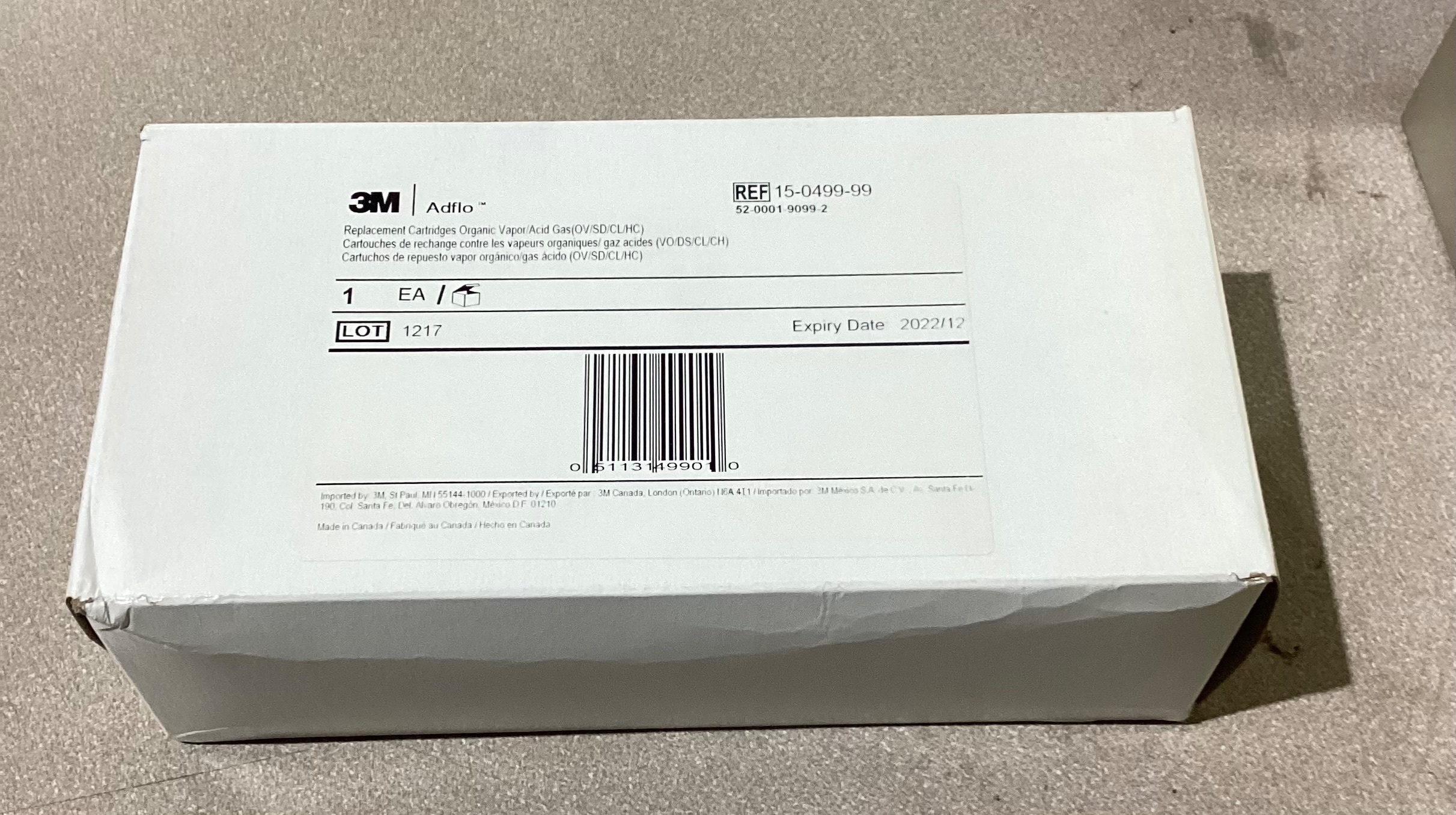 3M ADFLO 15‑0499‑99 Respiratory Filter Cartridge NEW 3