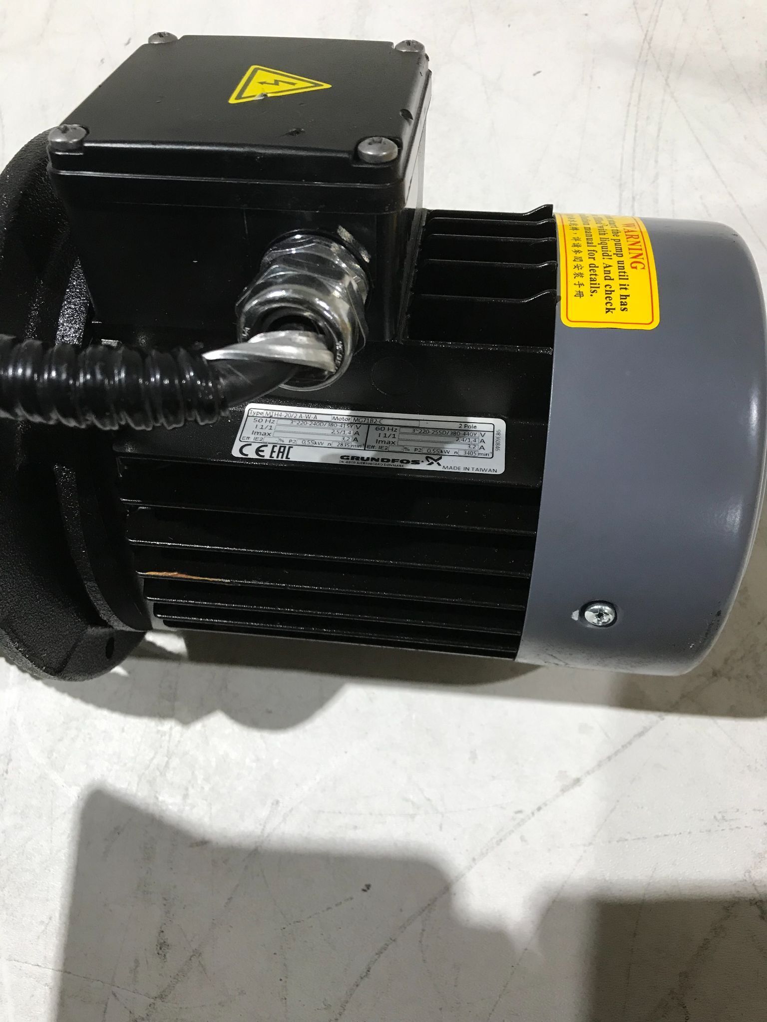 GRUNDFOS MTH4‑20/2 A‑W‑A Multistage Centrifugal Pump NEW 2