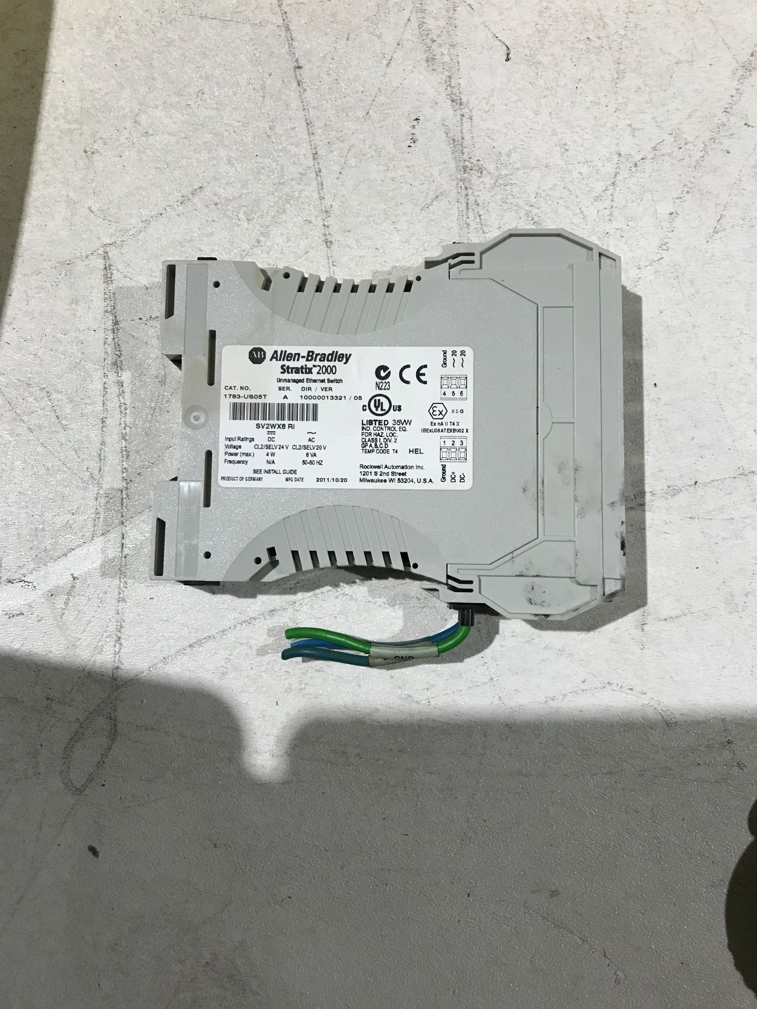 ALLEN‑BRADLEY 1783‑US05T Ethernet Switch USED 2