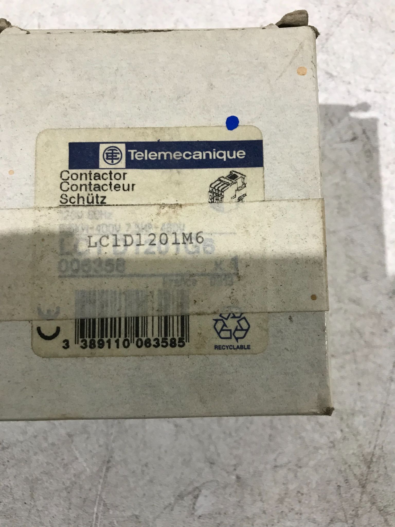 TELEMECANIQUE LC1D1201M6 Contactor NEW 1
