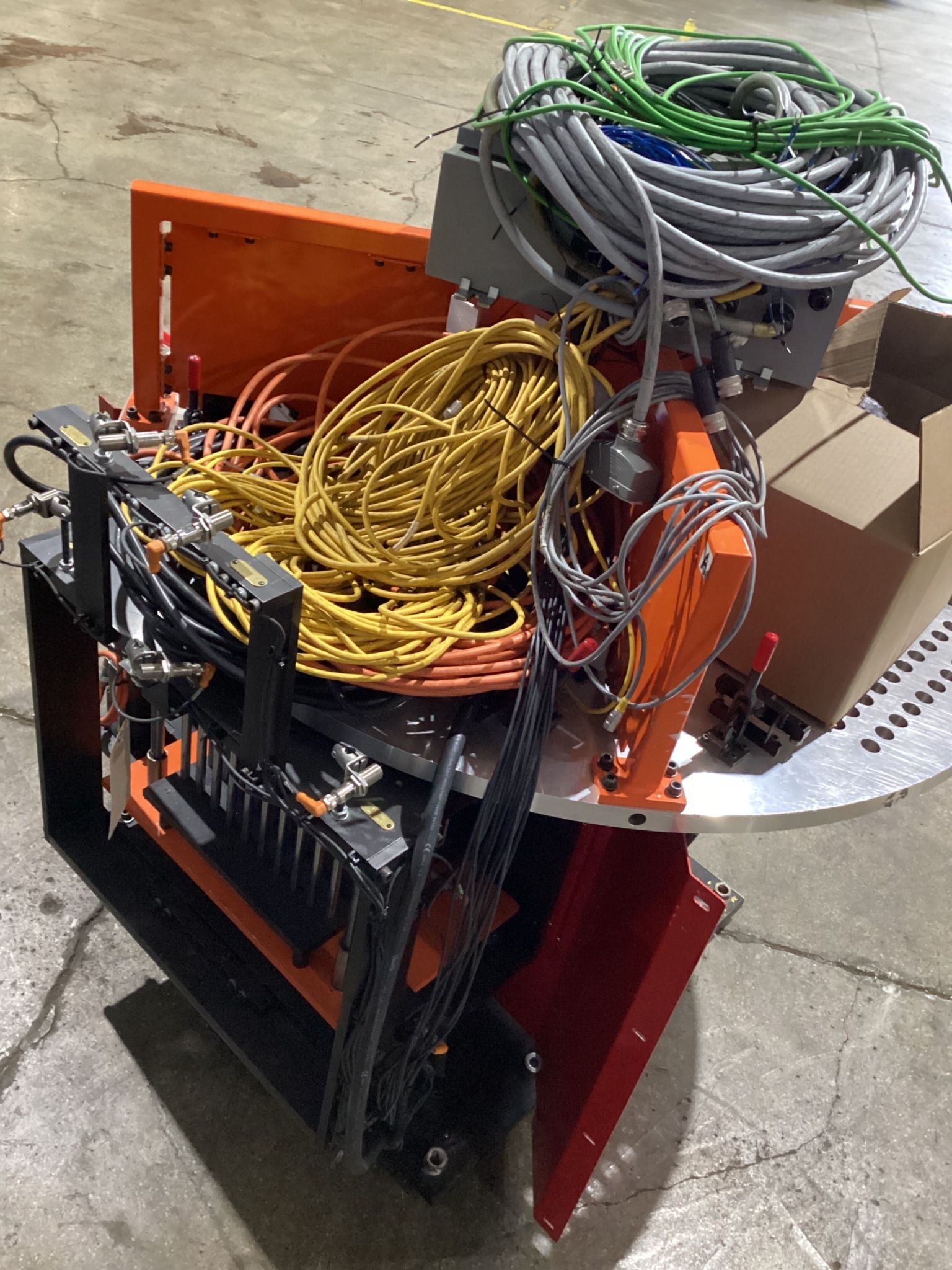 Rotary Indexing Table w/ Perforated Downdraft Surface for Welding/Assembly USED 3