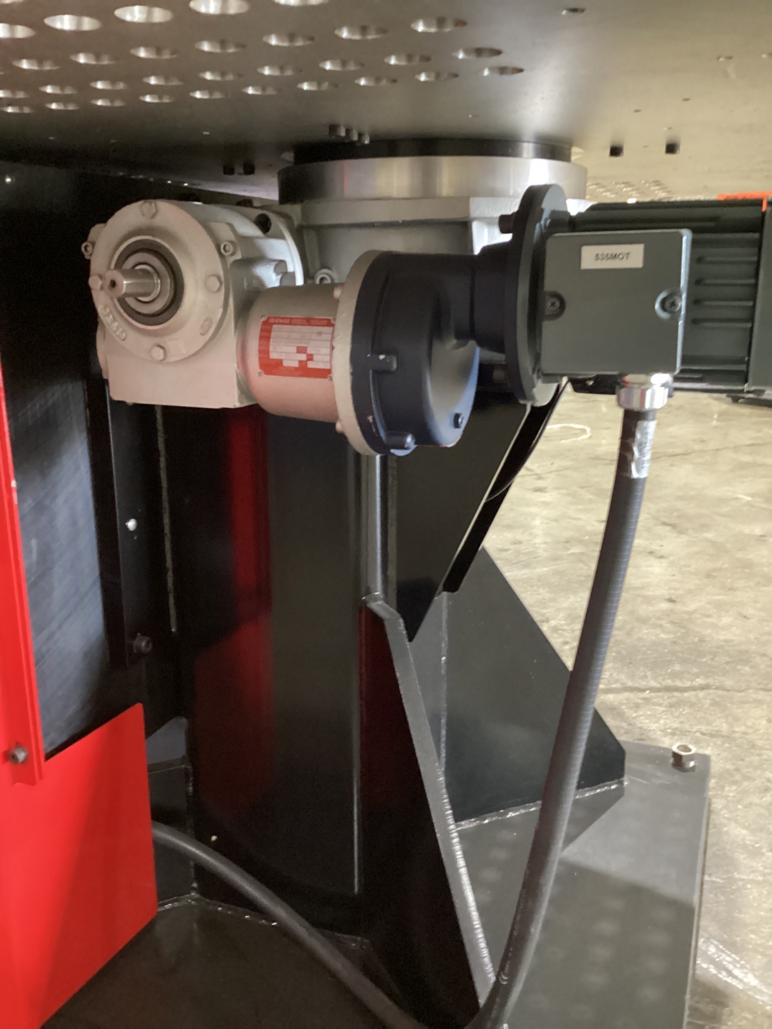 Rotary Indexing Table w/ Perforated Downdraft Surface for Welding/Assembly USED 7