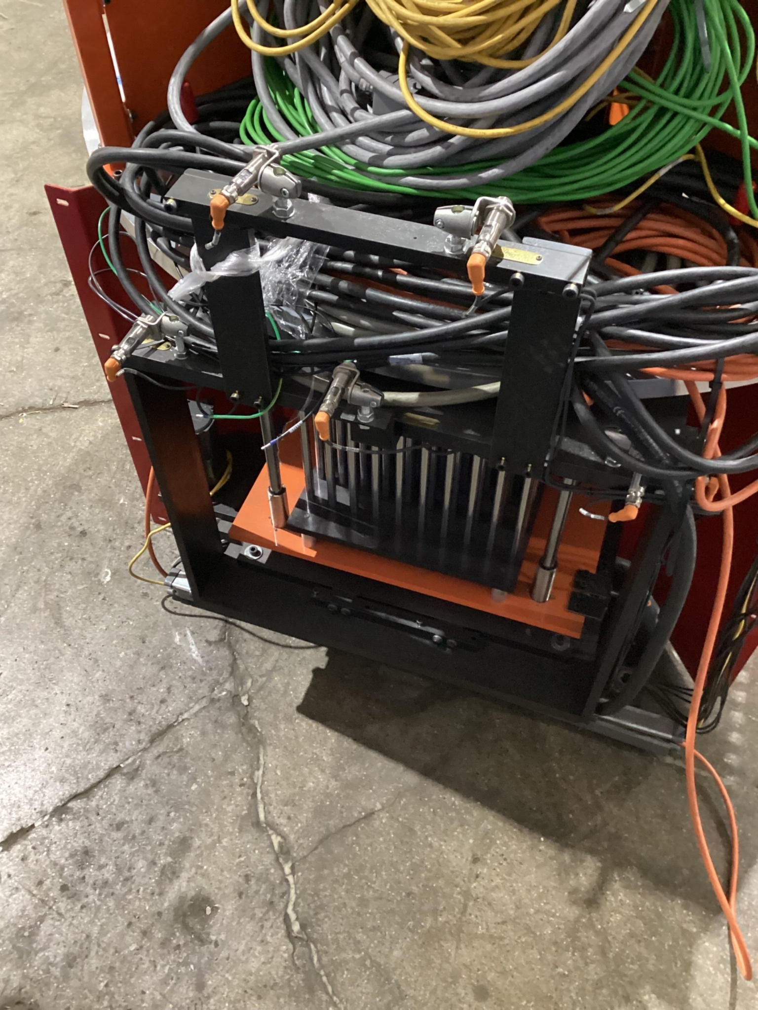 Rotary Indexing Table with Perforated Fixture Plate for Welding / Assembly USED 3