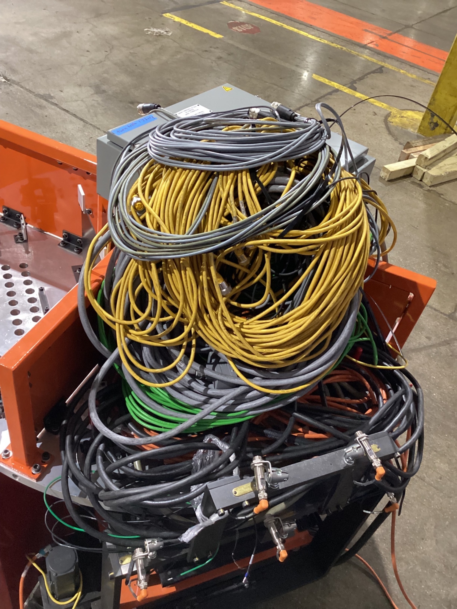 Rotary Indexing Table with Perforated Fixture Plate for Welding / Assembly USED 8