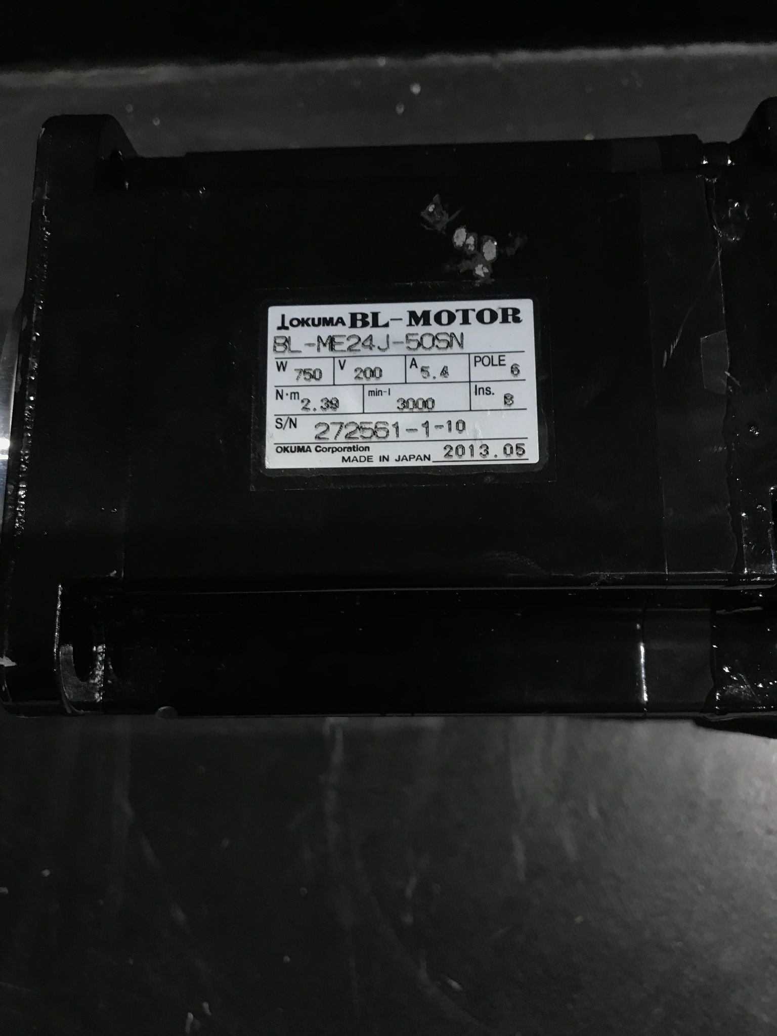 OKUMA BL‑ME24J‑50SN AC Servo Motor USED 3