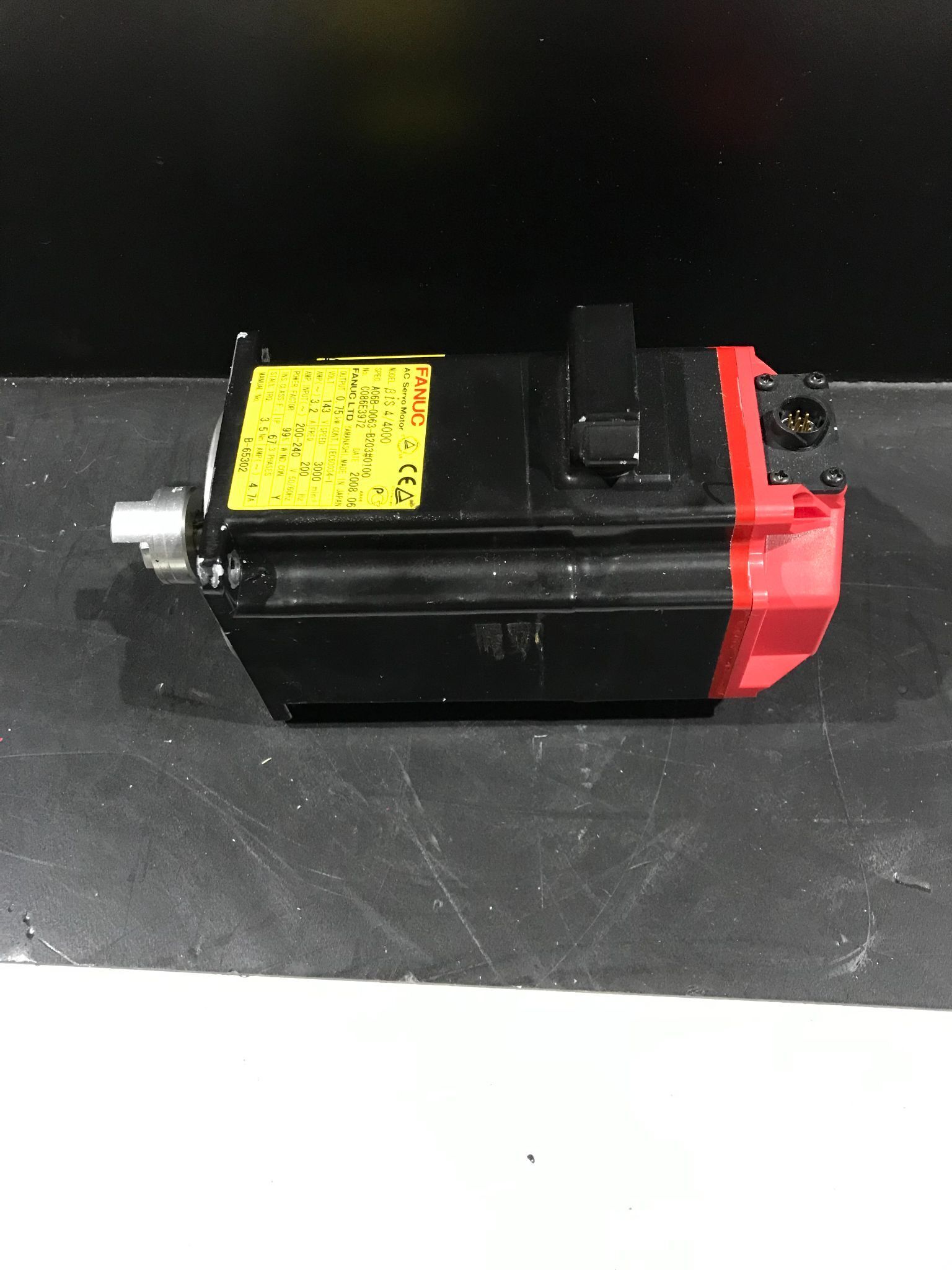 FANUC A06B‑0063‑B203#0100 AC Servo Motor USED 0