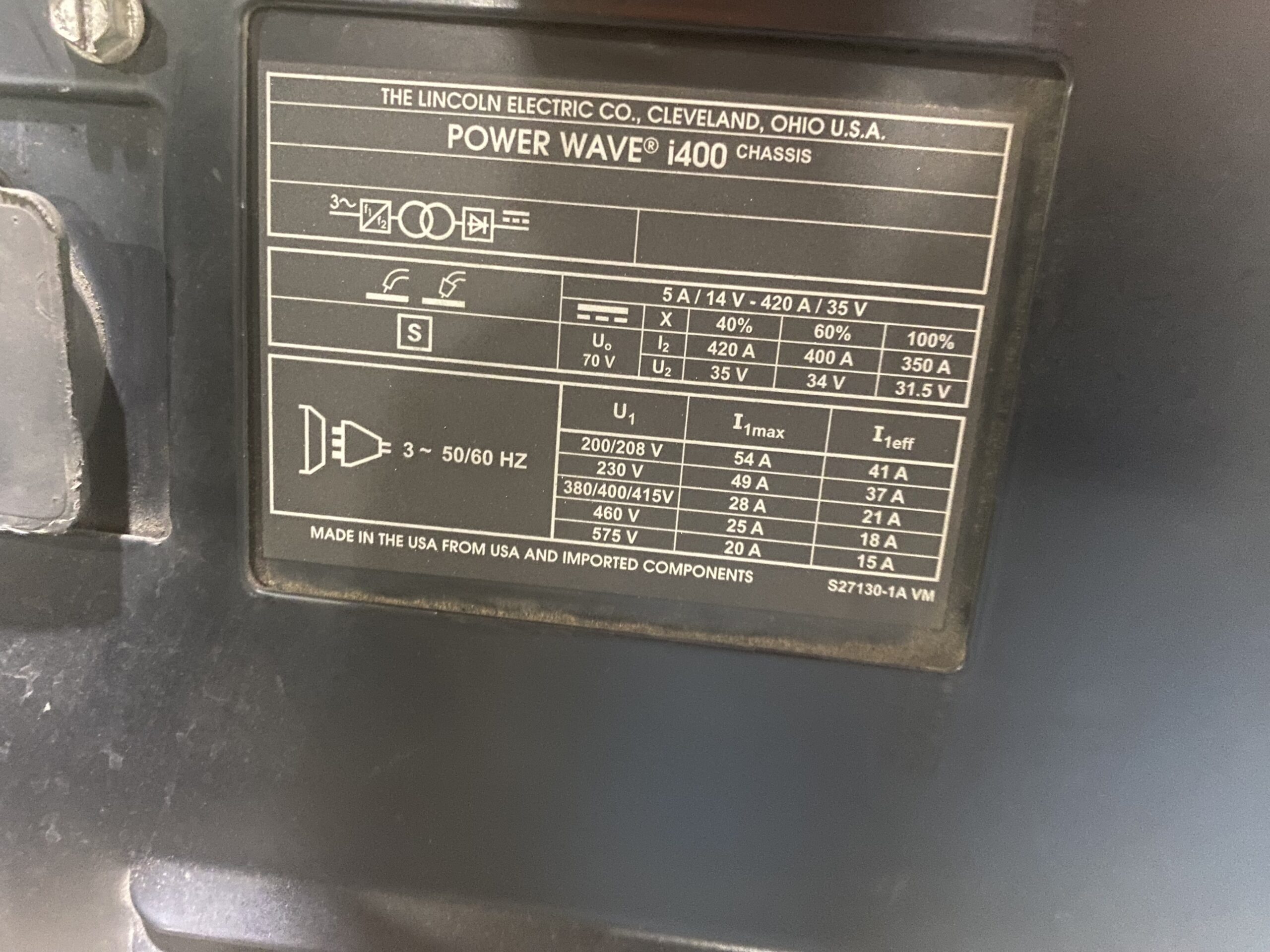 Lincoln Electric - PowerWave i400 K2669-1 Welder USED 5