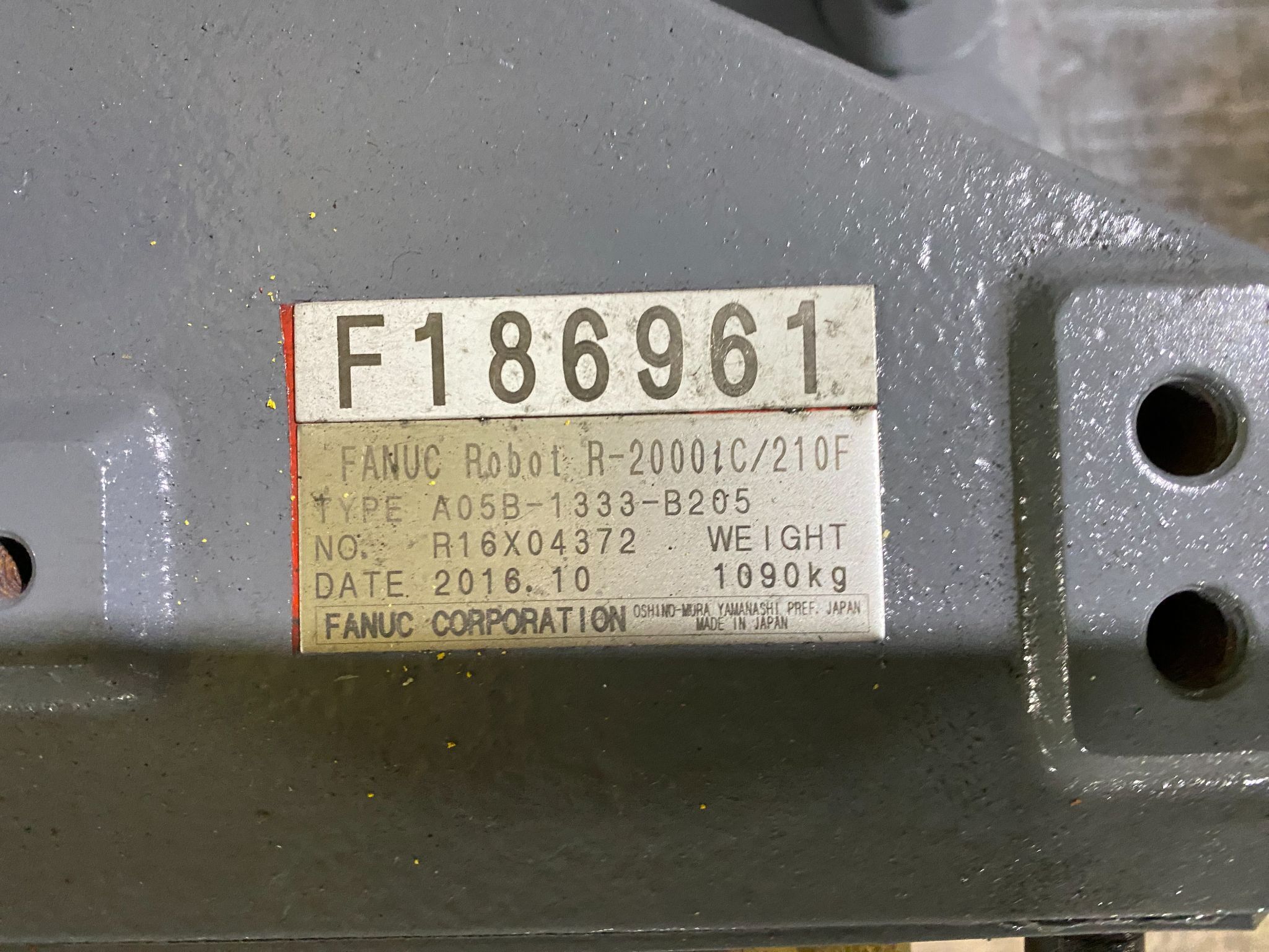 FANUC R-2000iC/210F w/ R-30iB Controls PARTS ONLY - REFURBISHED See Description 3