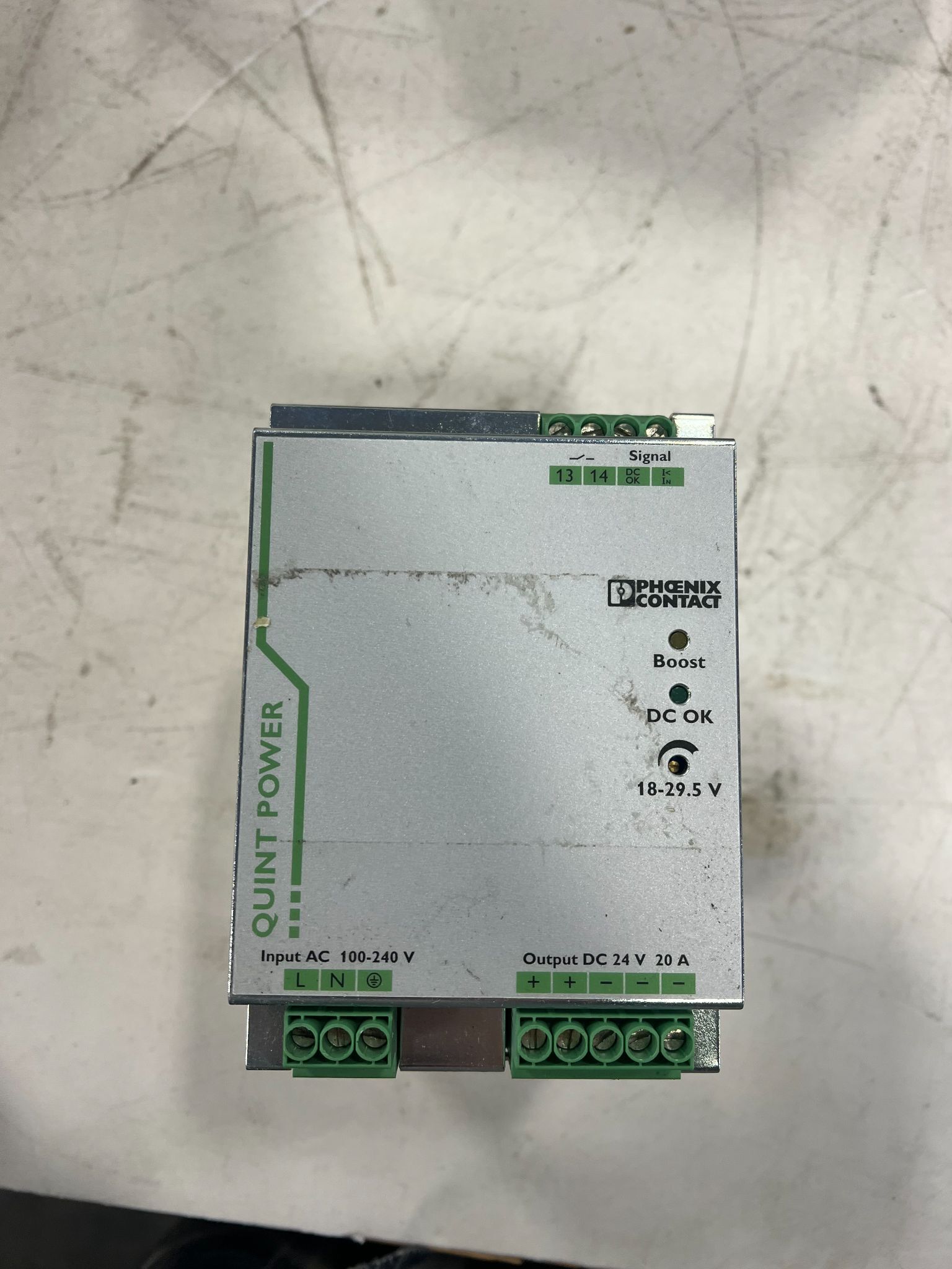 PHOENIX CONTACT QUINT‑PS/1AC/24DC/20 Power Supply USED 0
