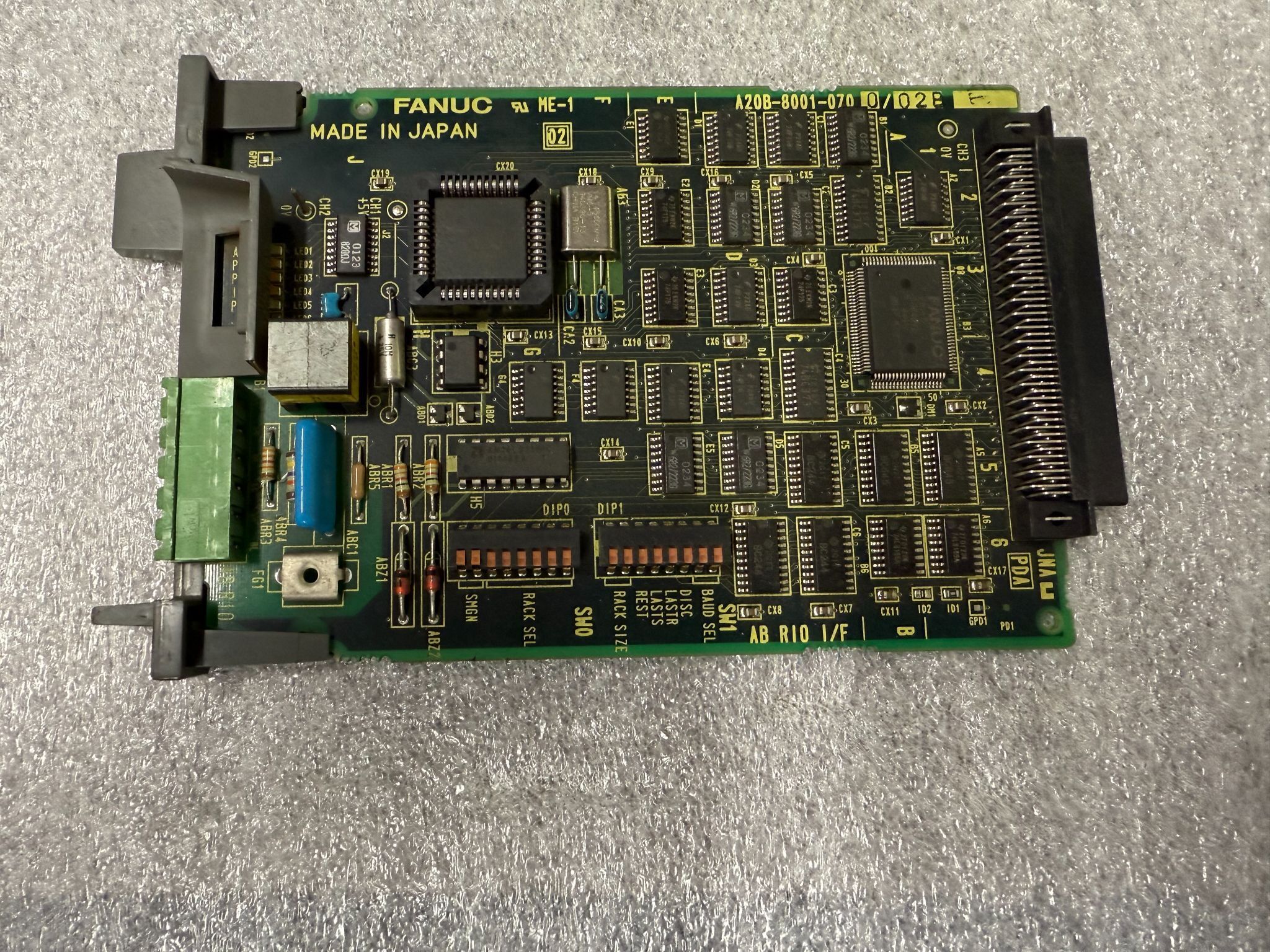 FANUC A20B-8001-0700/02B PCB - AB RIO Interface Module USED 0