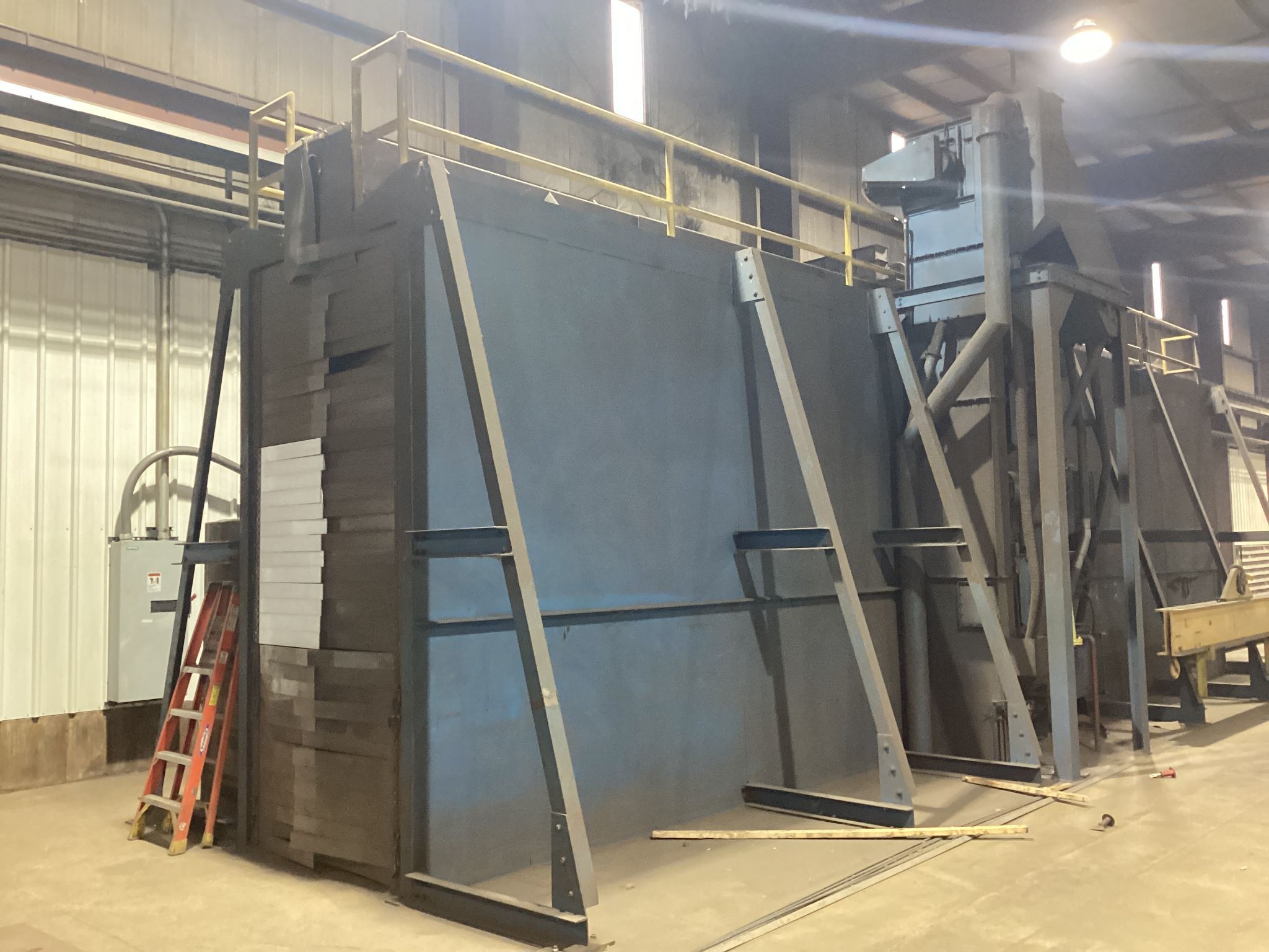 1968 Wheelabrator Vertical Plate & Structural Blast Cleaning Machine; USED 10