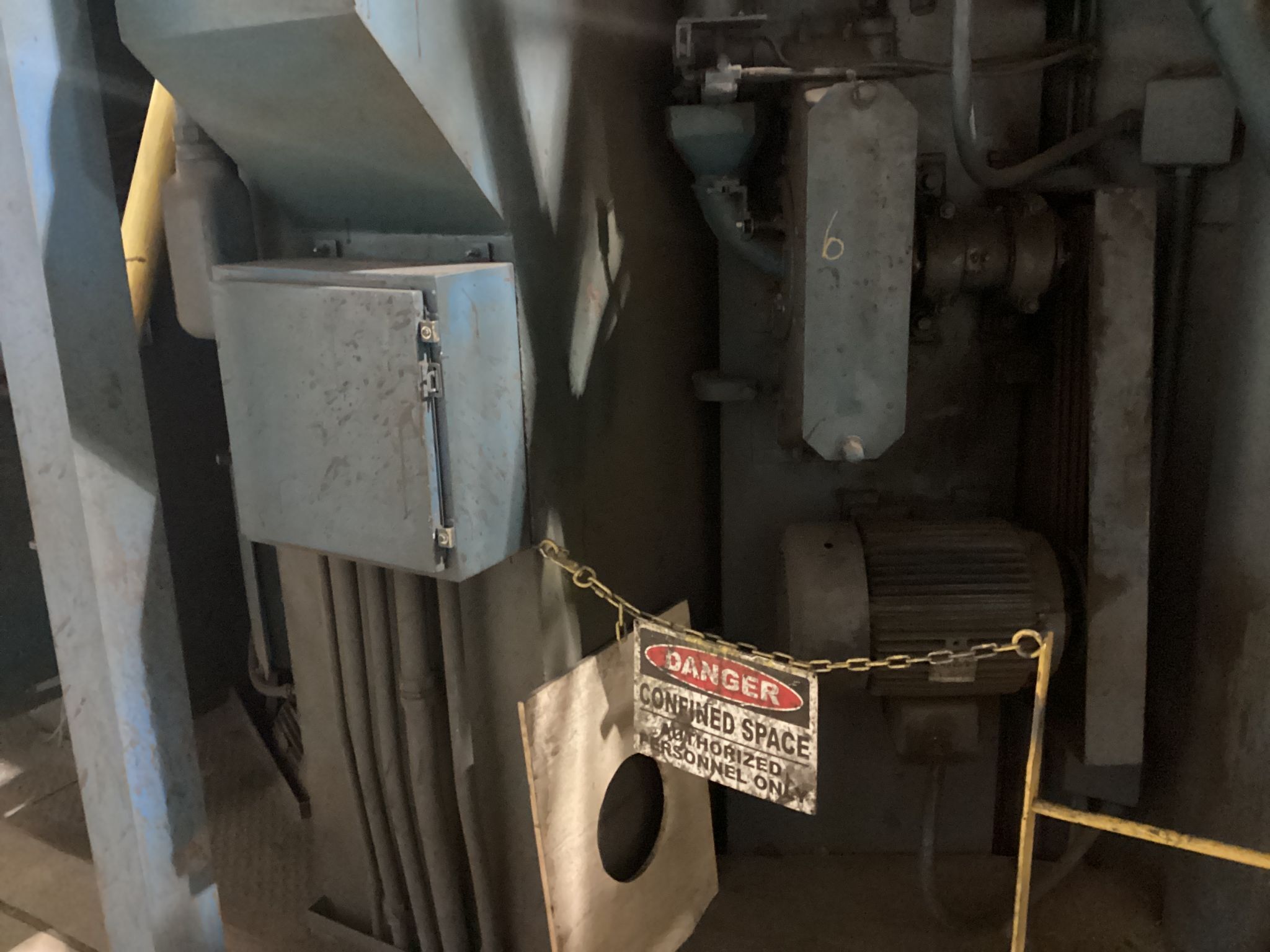 1968 Wheelabrator Vertical Plate & Structural Blast Cleaning Machine; USED 15