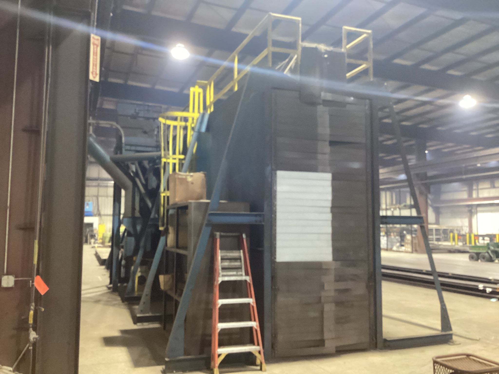 1968 Wheelabrator Vertical Plate & Structural Blast Cleaning Machine; USED 1