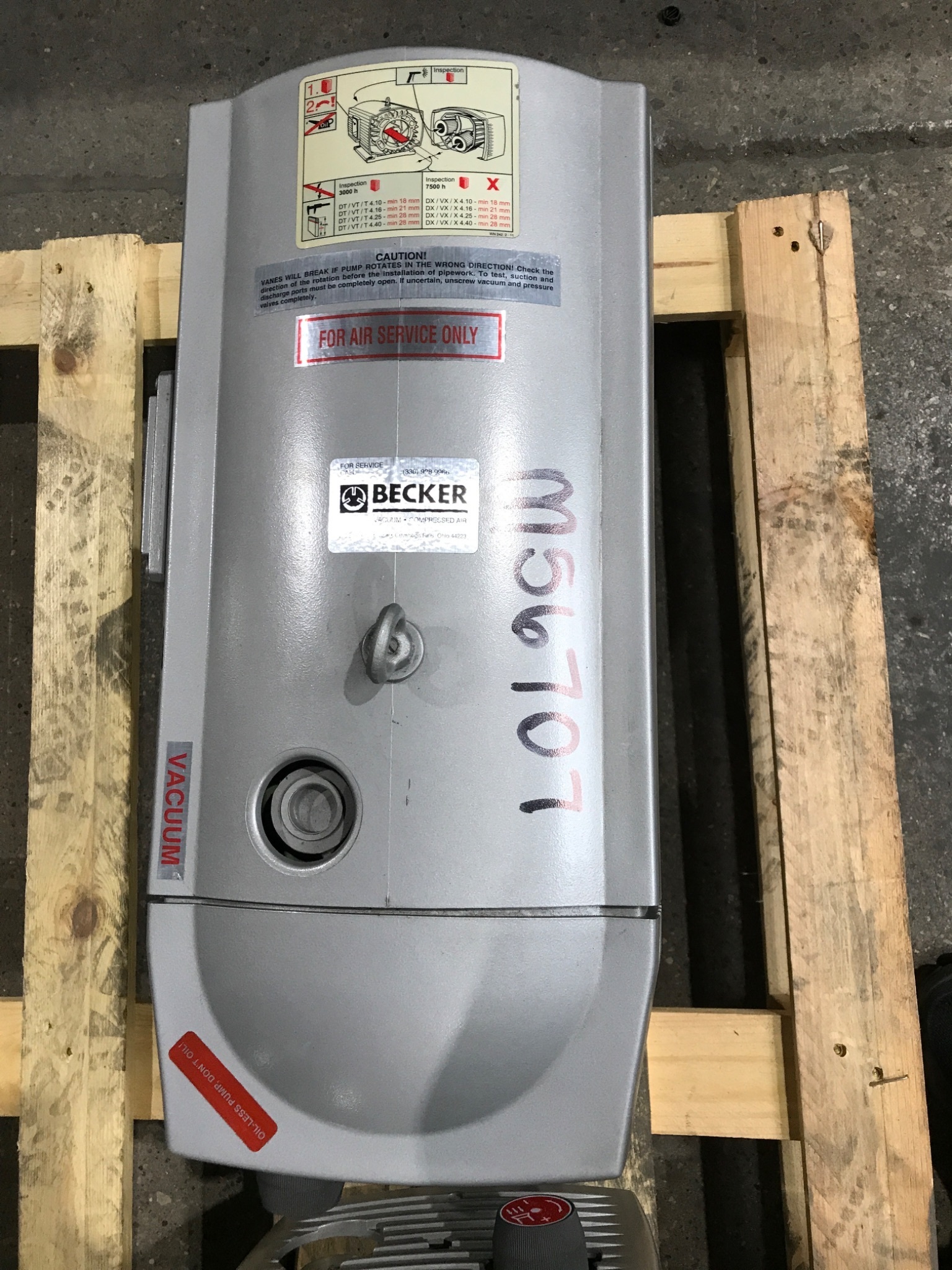BECKER VT 4.40 A‑Series Rotary Vane Vacuum Pump USED 0