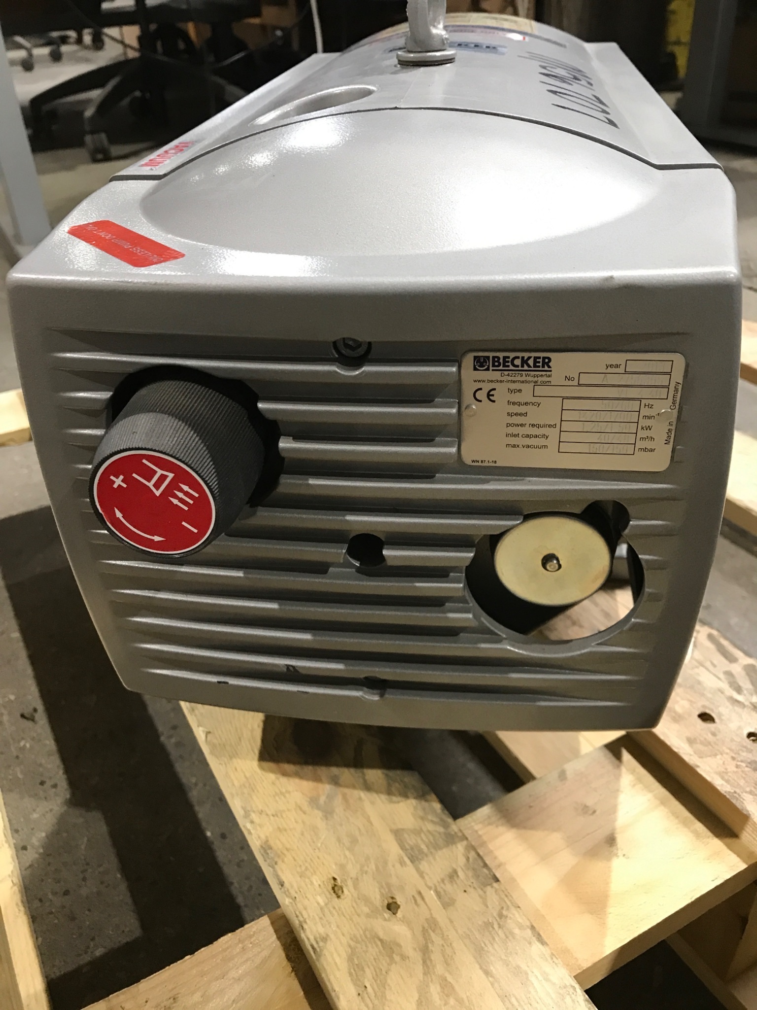BECKER VT 4.40 A‑Series Rotary Vane Vacuum Pump USED 3