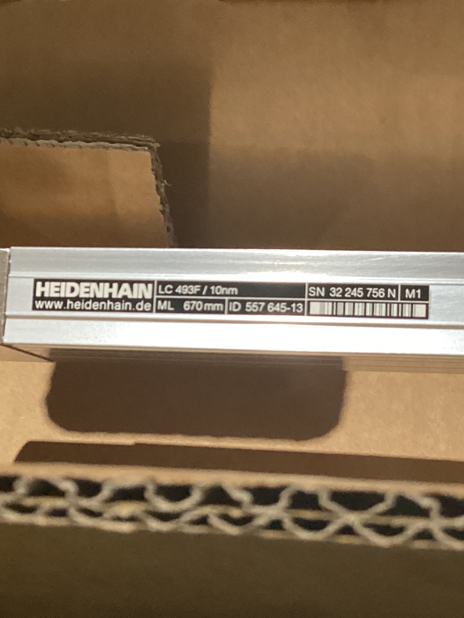 HEIDENHAIN LC 493F Linear Encoder 670mm NEW 0