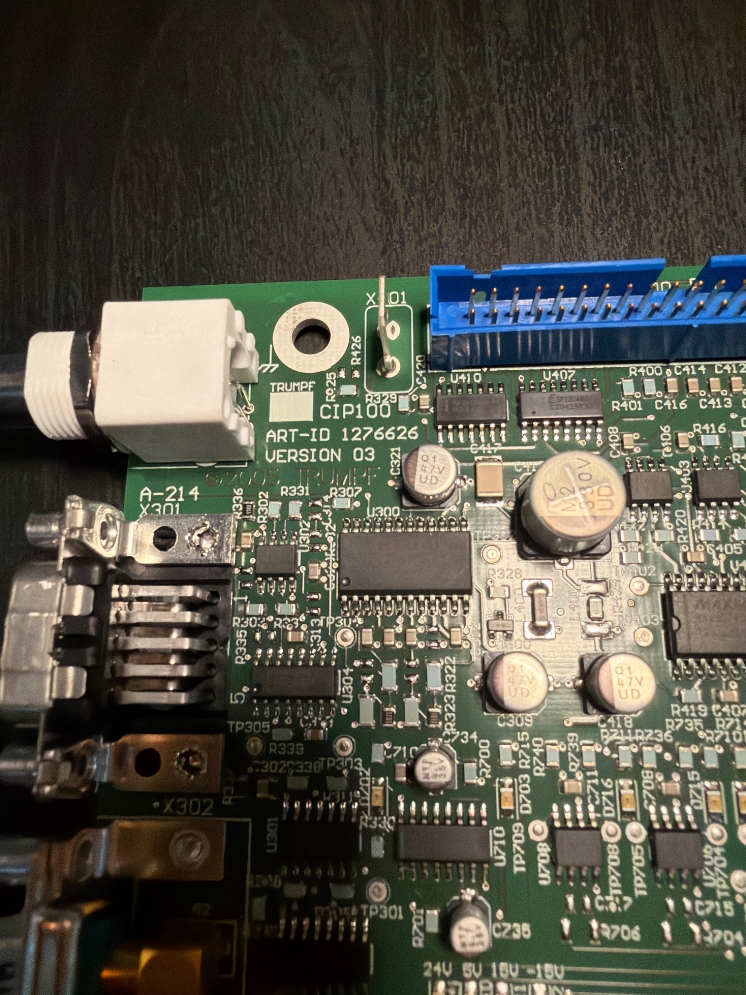 TRUMPF 1276626 CIP100 Control Interface PCB USED 1