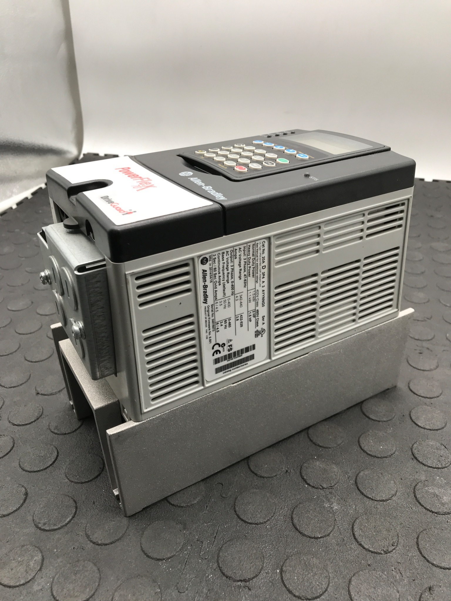 ALLEN‑BRADLEY 20AD3P4A3AYYNNG0 PowerFlex 70 AC Drive USED 1