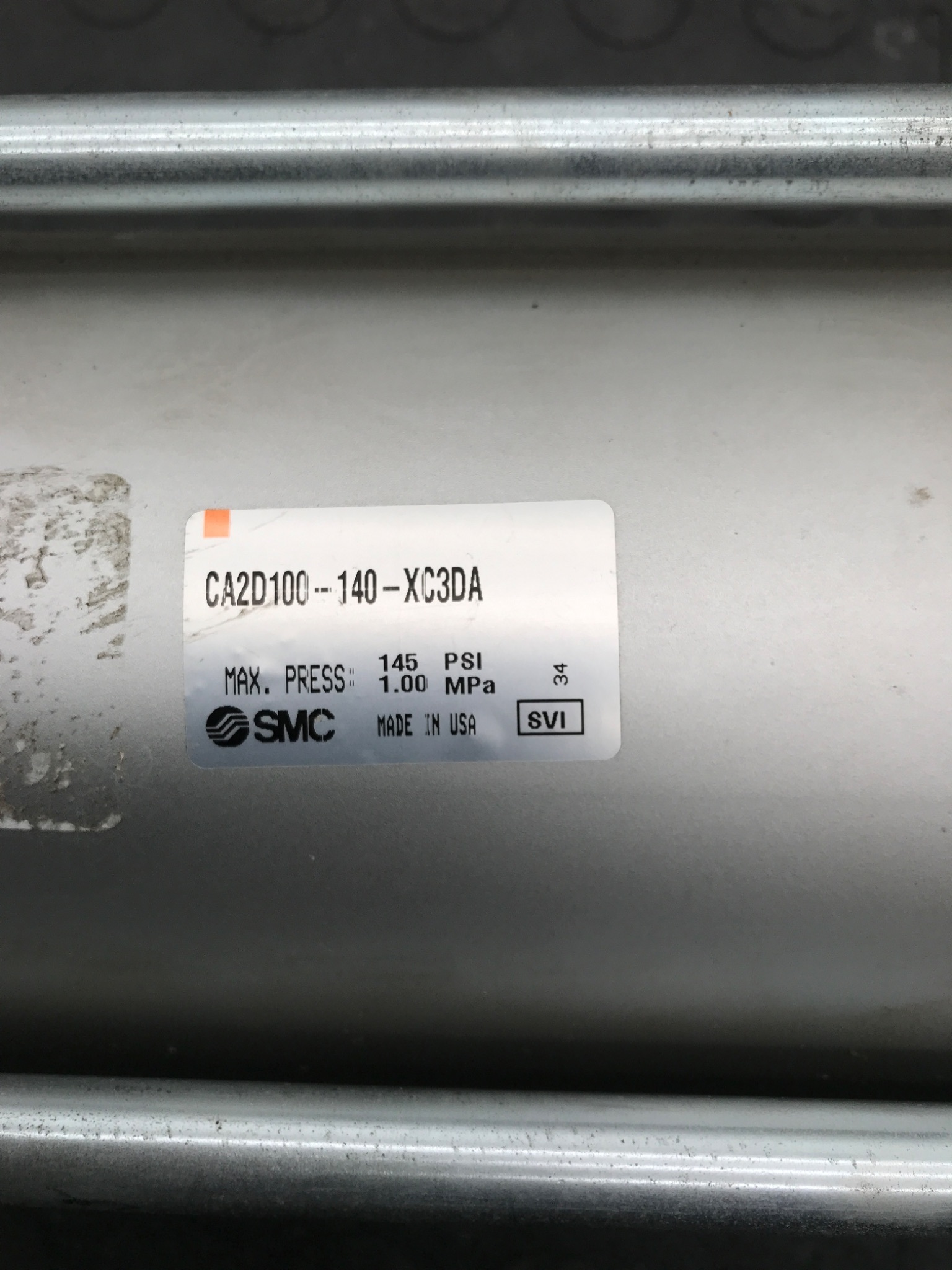SMC CA2D100-140-XC3DA Pneumatic Cylinder USED 2