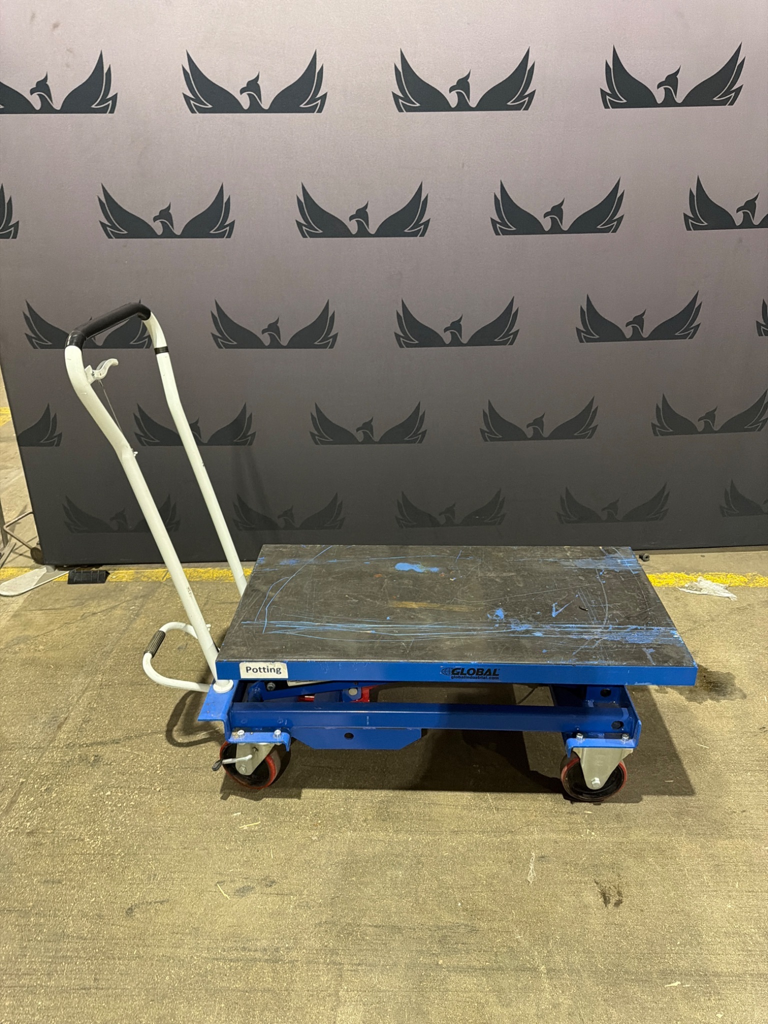 GLOBAL BS75 Hydraulic Scissor Lift Table 750 kg Capacity USED 0