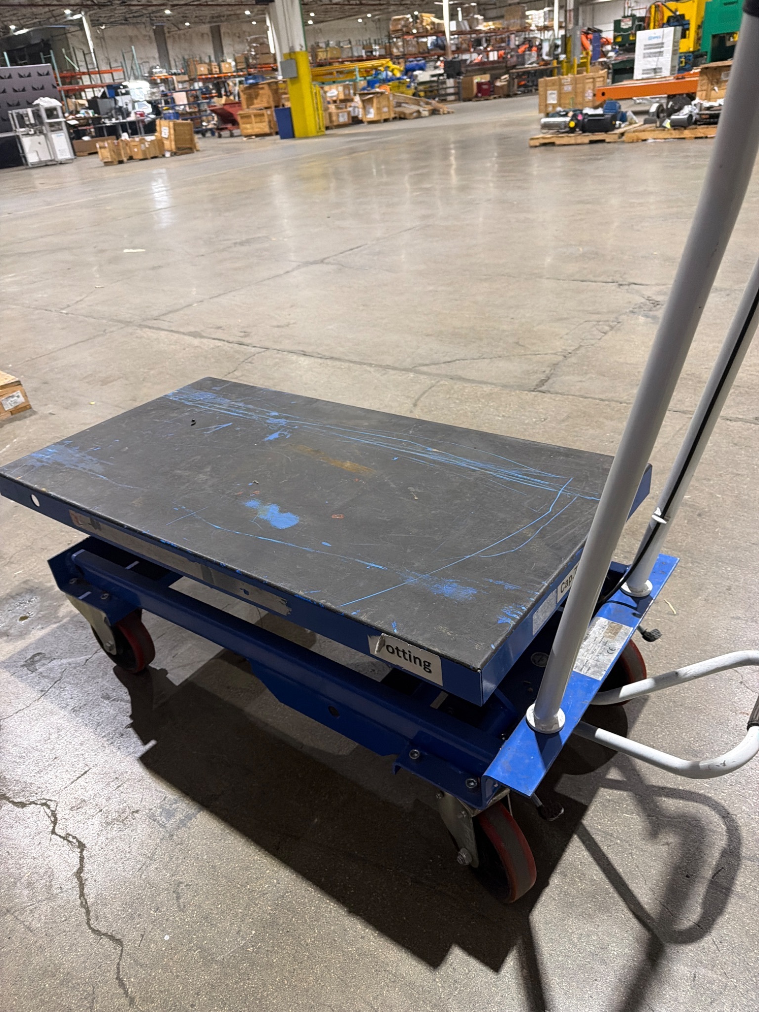 GLOBAL BS75 Hydraulic Scissor Lift Table 750 kg Capacity USED 4
