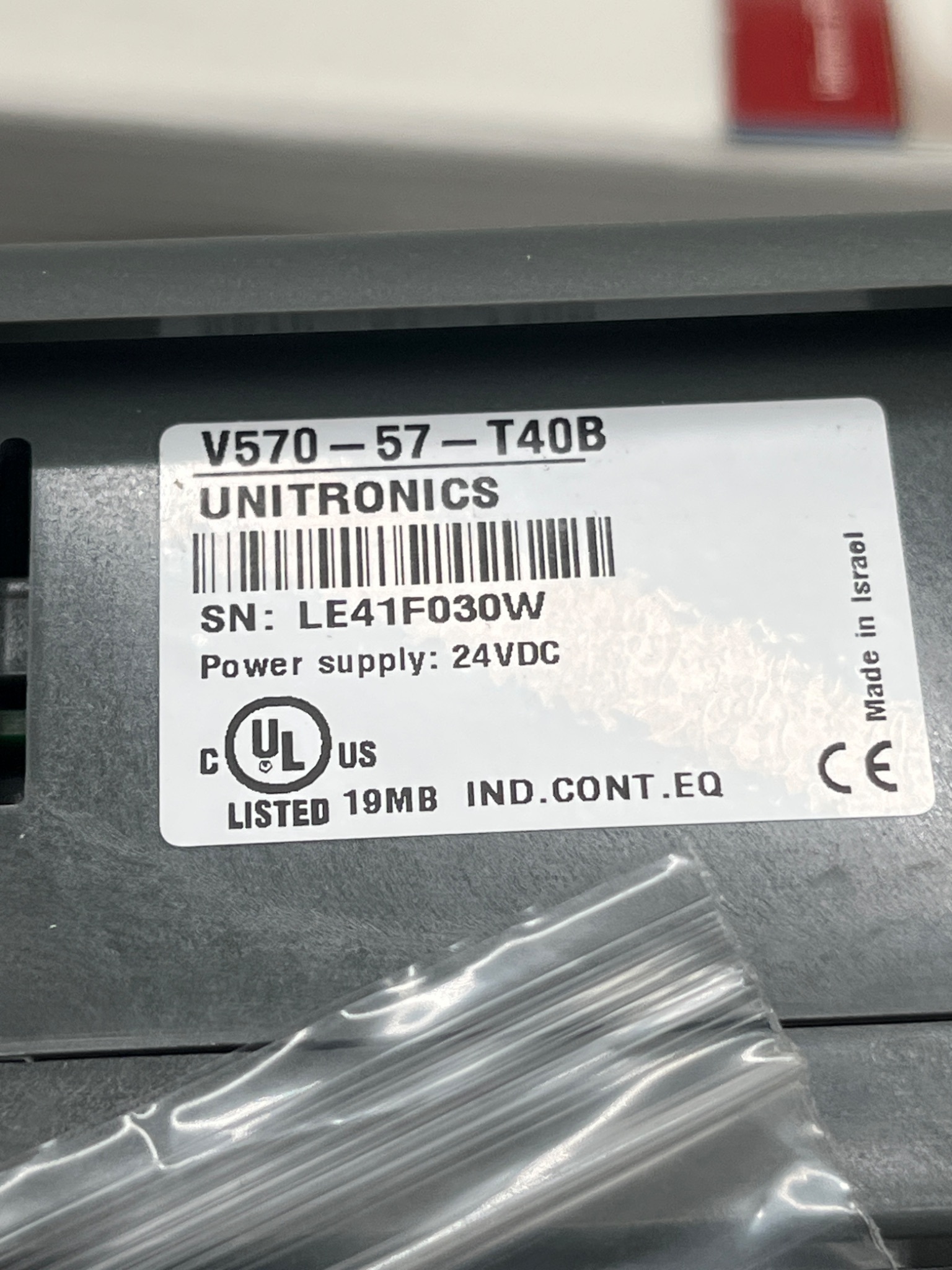UNITRONICS V570‑57‑T40B Vision 570 Color OPLC NEW 5