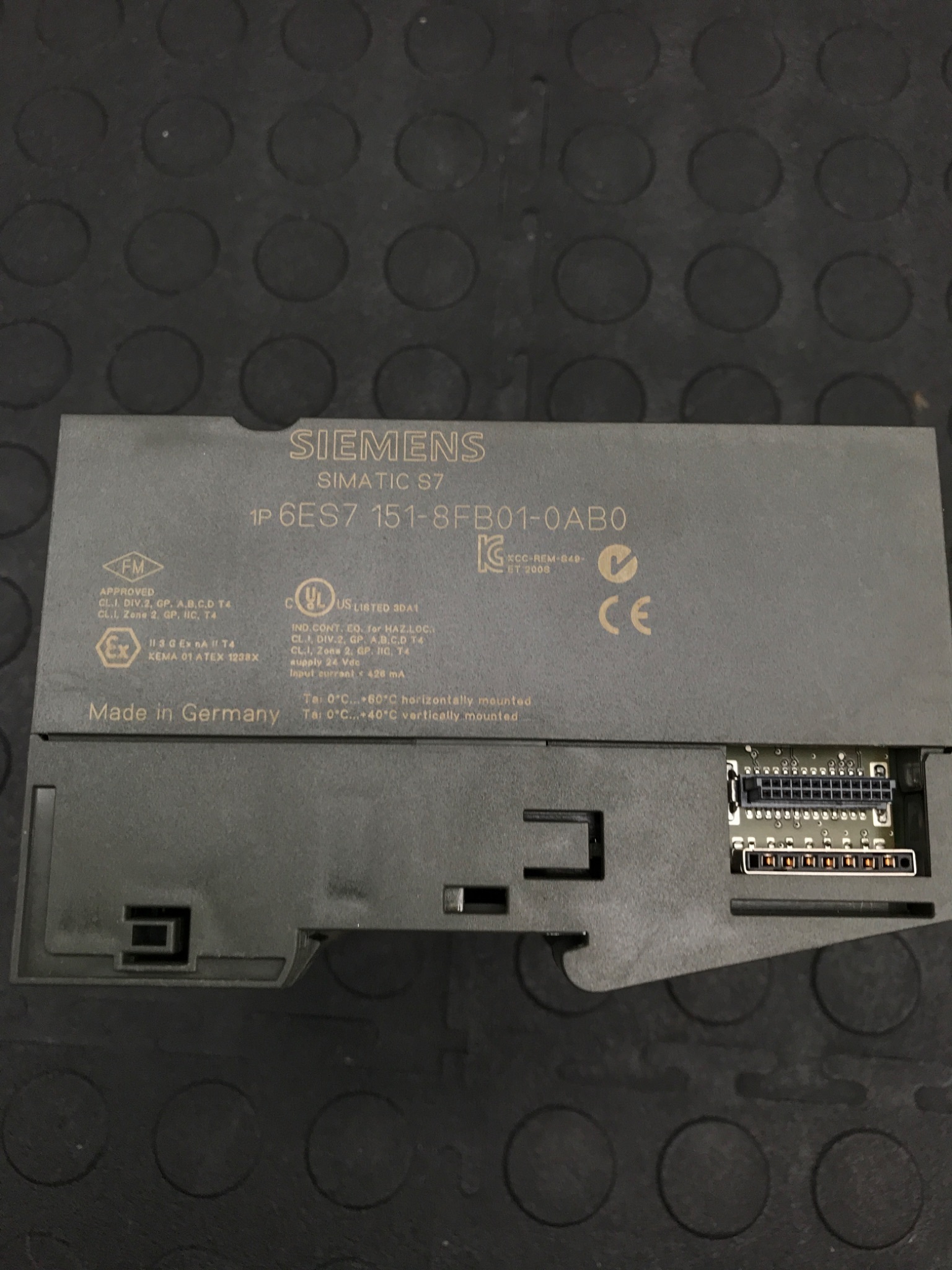 SIEMENS 6ES7 151-8FB01-0AB0 IM151-8F CPU ET200S PROFINET 256KB USED 2