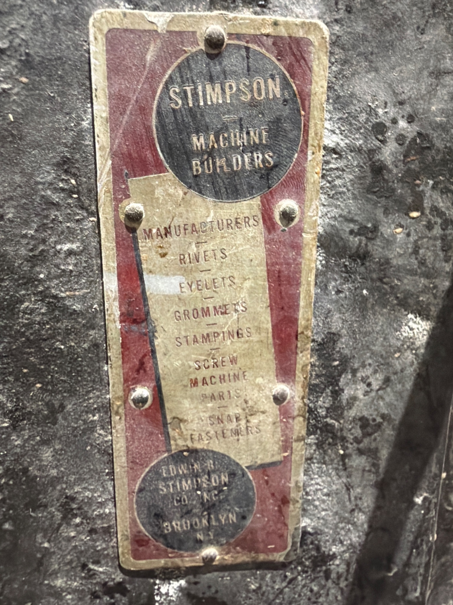 STIMPSON Machine Builders Foot‑Operated Riveter USED 3