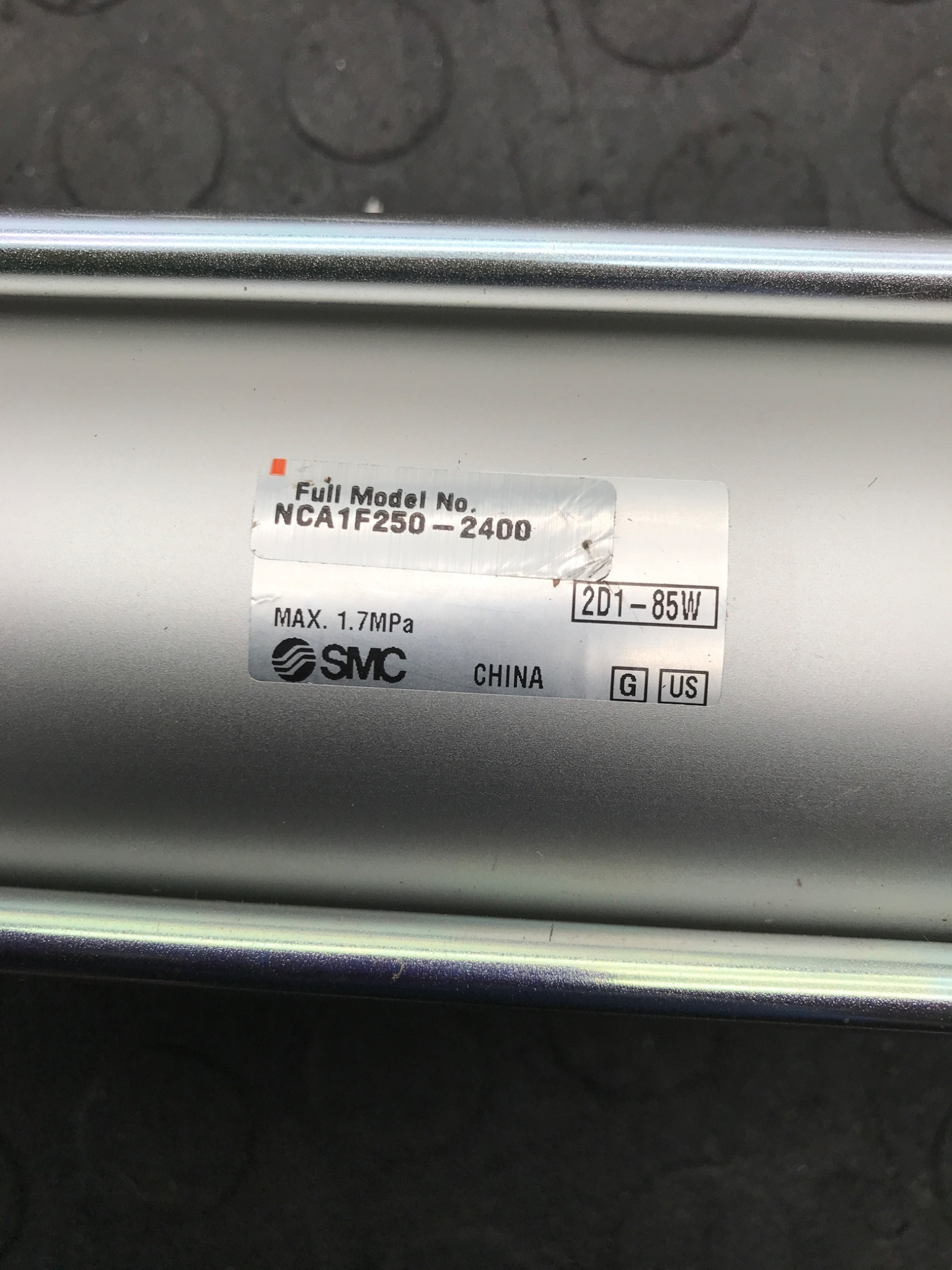 SMC NCA1F250‑2400 Heavy‑Duty Pneumatic Cylinder NEW 1