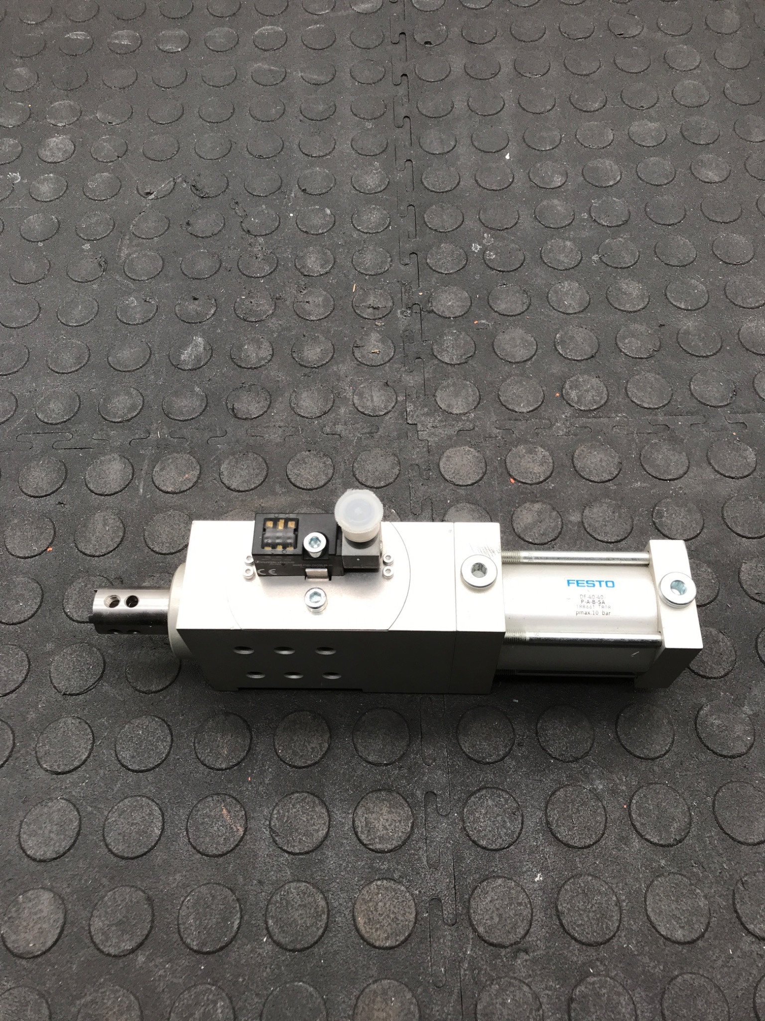 FESTO DF‑40‑40‑P‑A‑B‑SA Guided Pneumatic Cylinder USED 0