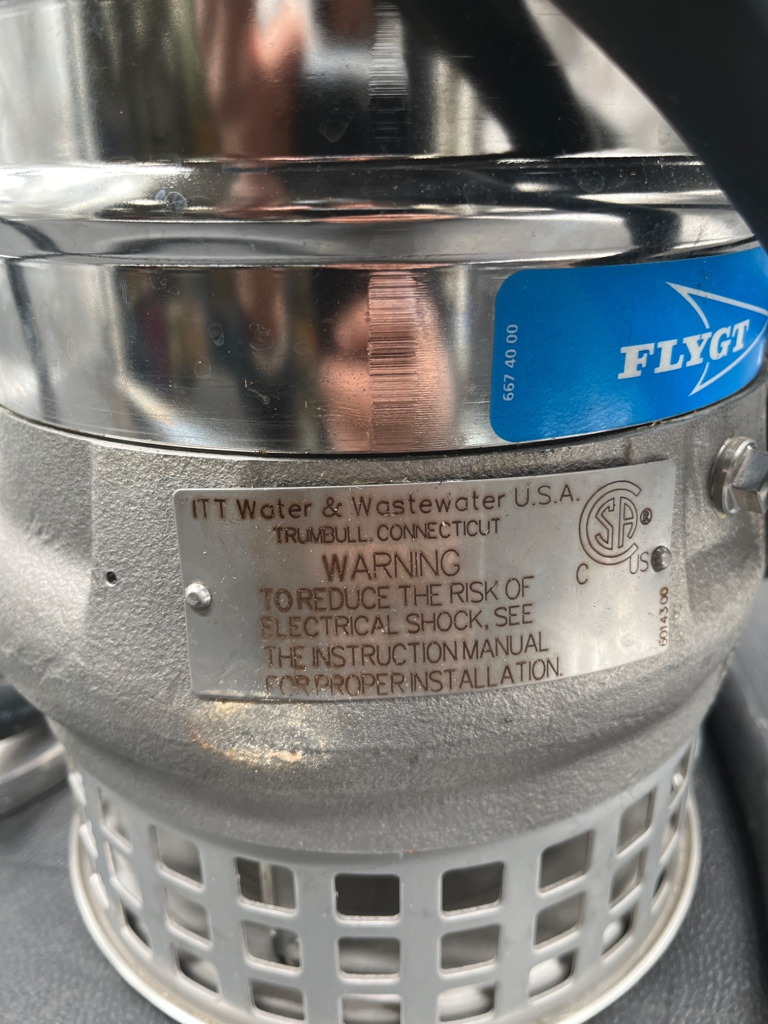 FLYGT 3060.390‑1136 Submersible Pump 1150037 NEW 5