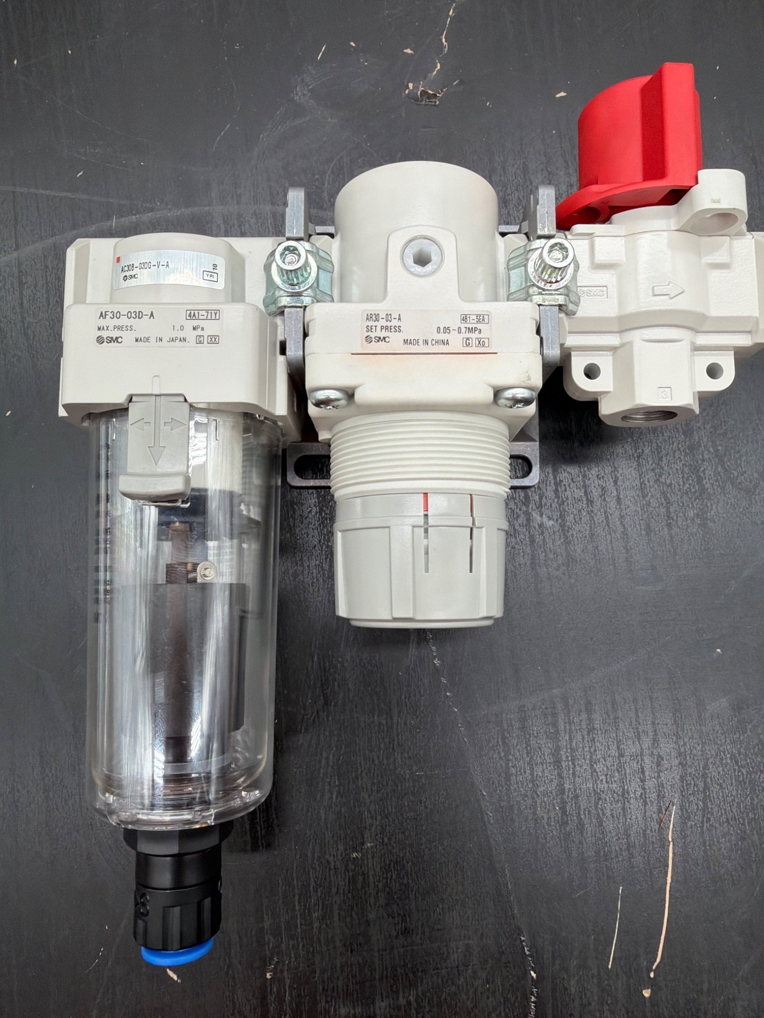 SMC FRL Air Preparation Assembly AF30 / AR30 / AC30 NEW 0