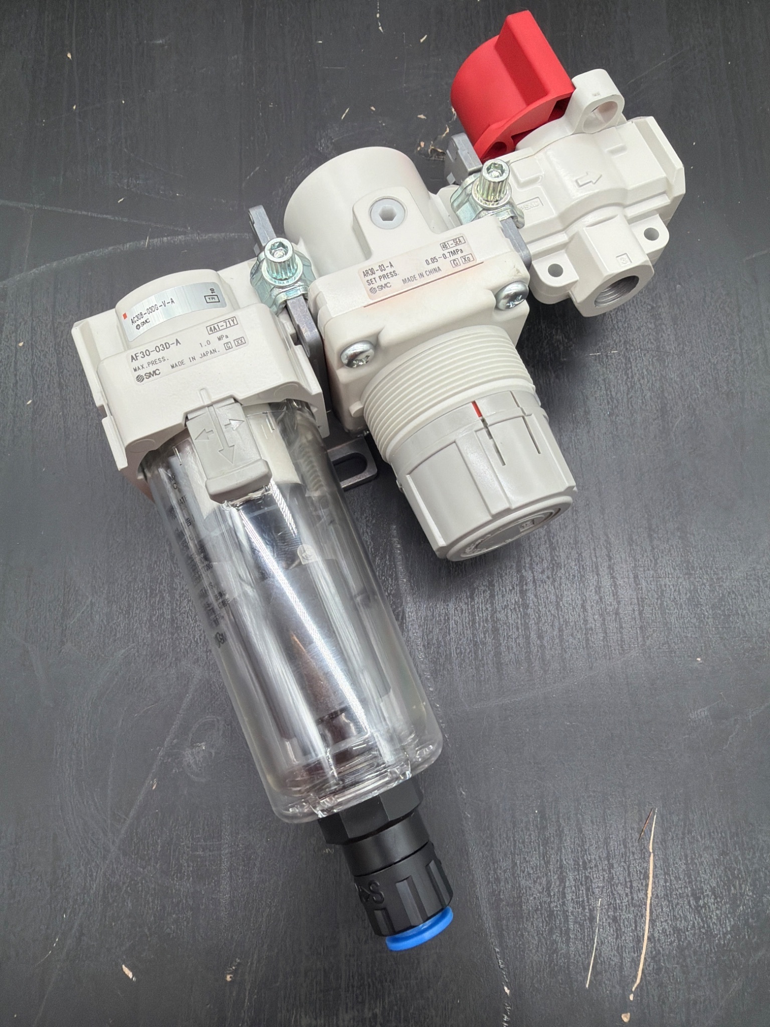 SMC FRL Air Preparation Assembly AF30 / AR30 / AC30 NEW 3