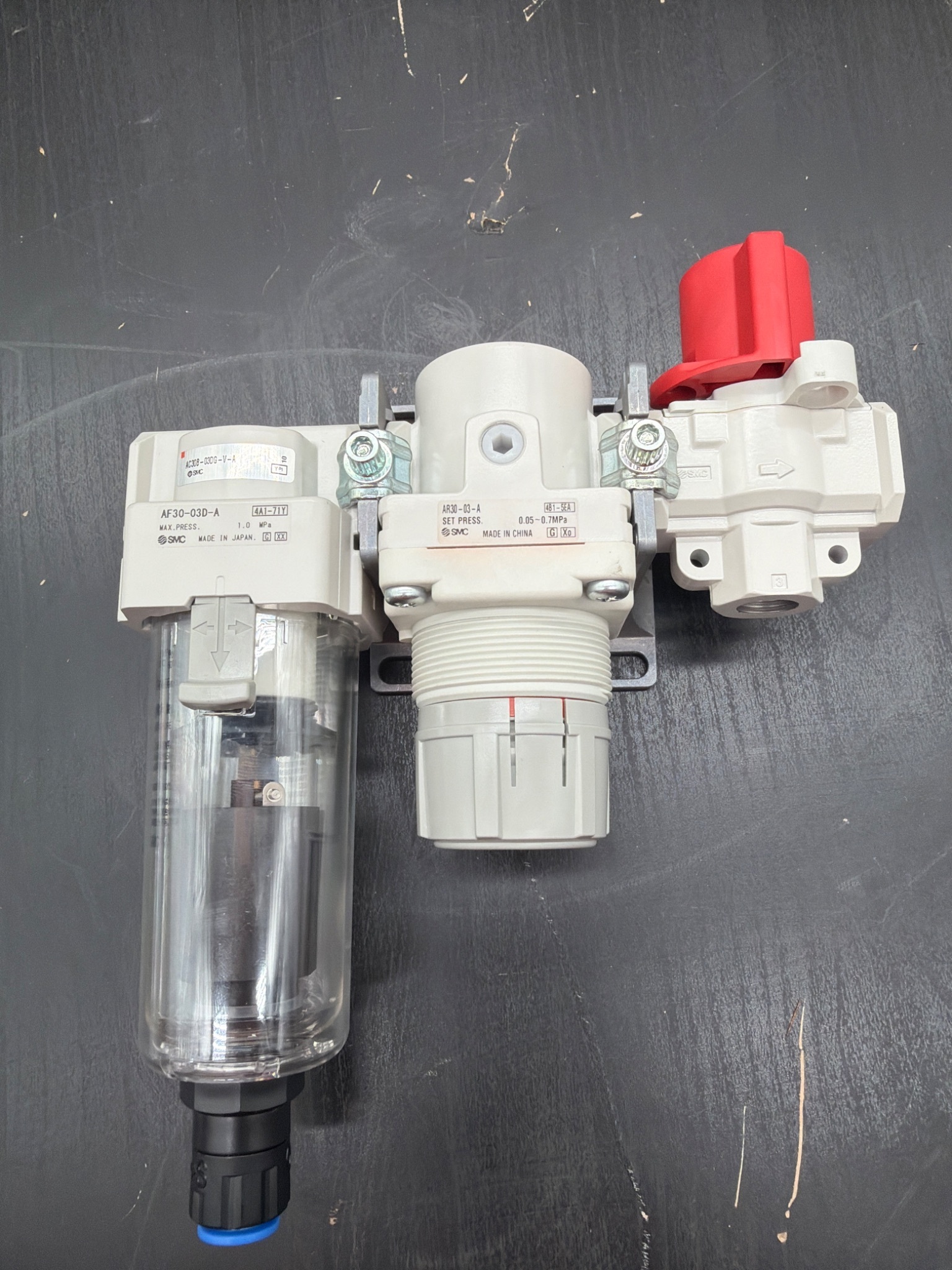 SMC FRL Air Preparation Assembly AF30 / AR30 / AC30 NEW 6