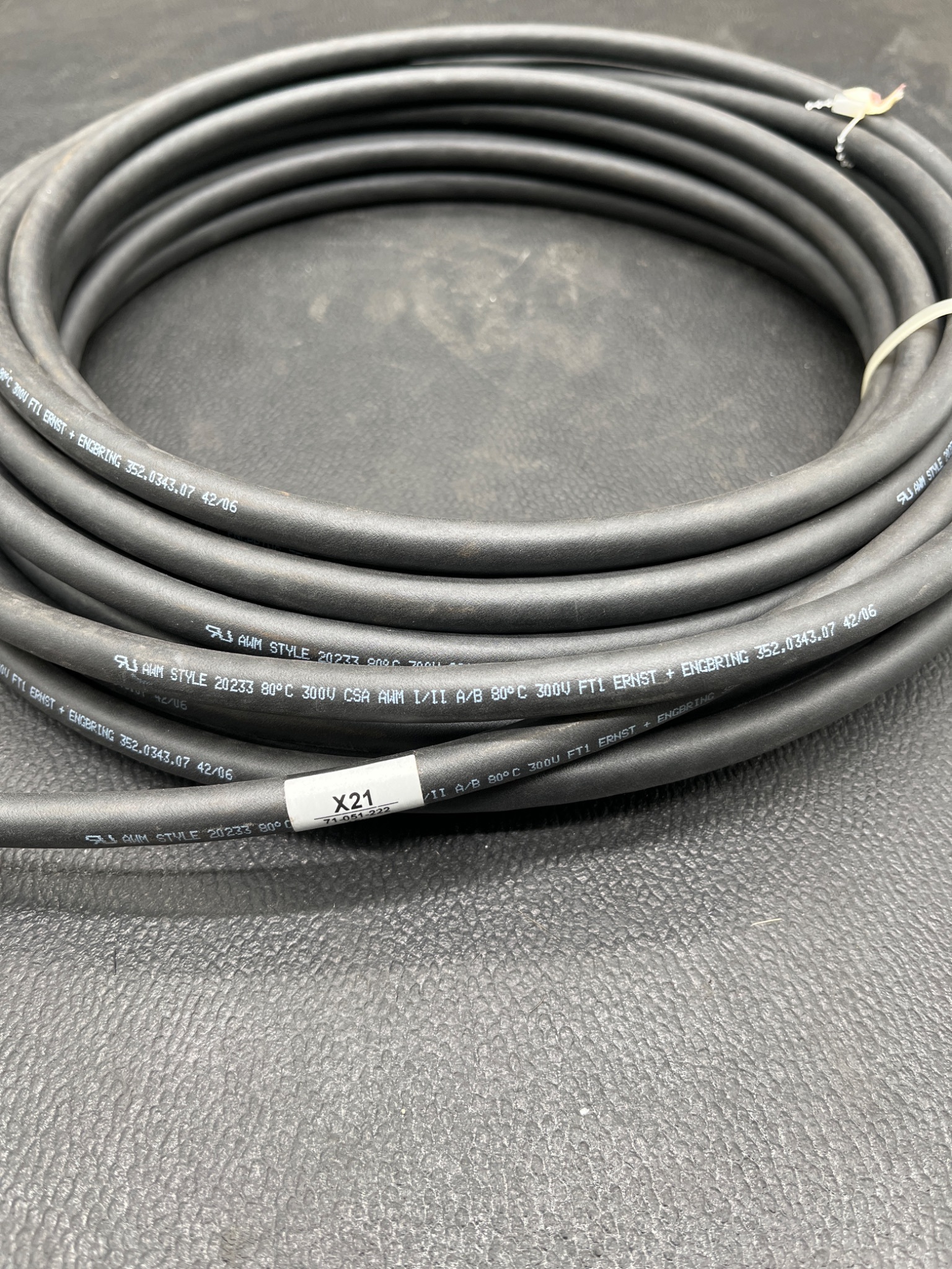 KUKA 71-051-222 X21 Interface Cable 15M USED 1