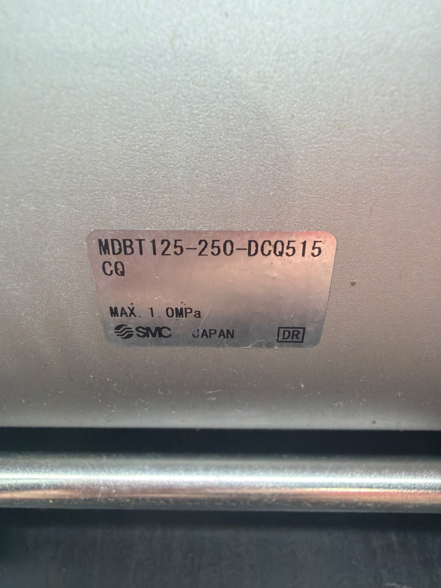 SMC MDBT125‑250‑DCQ515CQ Pneumatic Cylinder USED 5