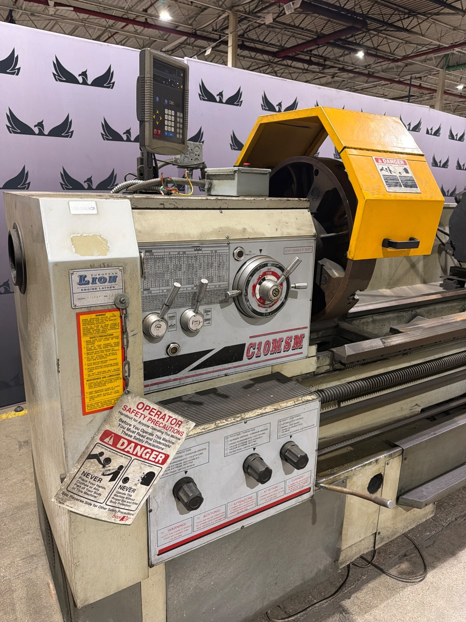 EUROPEAN LION C10MSM Engine Lathe with DRO USED 4