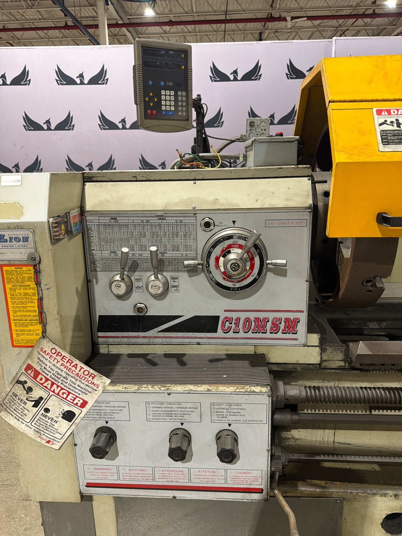 EUROPEAN LION C10MSM Engine Lathe with DRO USED 5