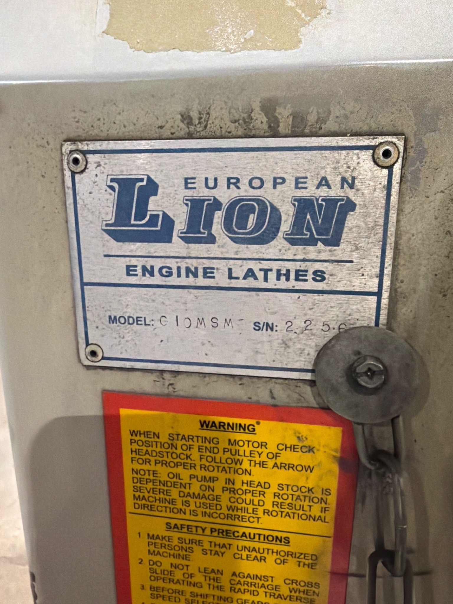 EUROPEAN LION C10MSM Engine Lathe with DRO USED 13
