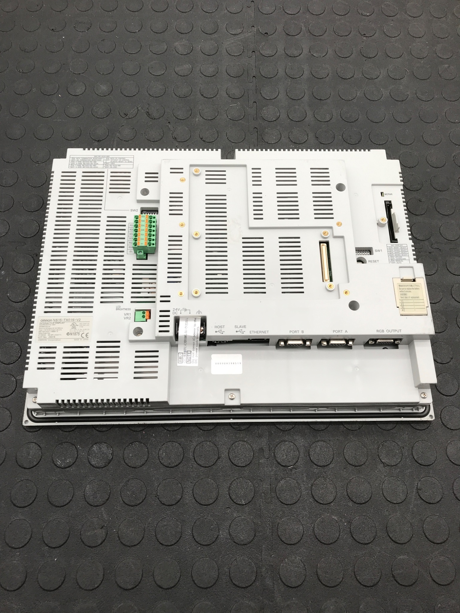 OMRON NS15‑TX01S‑V2 NS Series 15‑Inch HMI Touchscreen USED 3