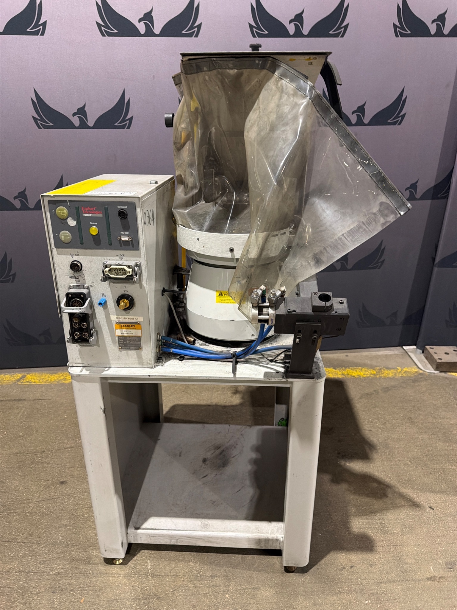 EMHART TEKNOLOGIES ETF12AF Vibratory Bowl Feeder Fastener Feeding System USED 0