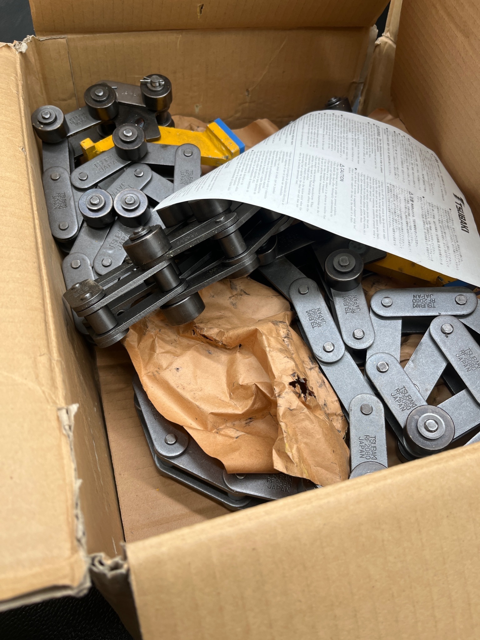 TSUBAKI RF2080 Roller Chain 18 Ft NEW 1