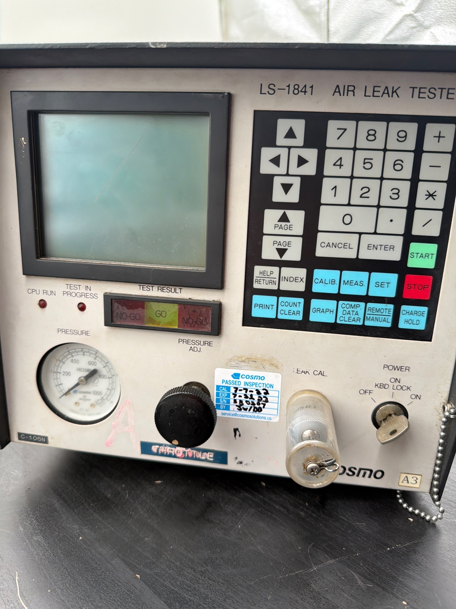 COSMO LS‑1841‑A3M Air Leak Tester USED 0