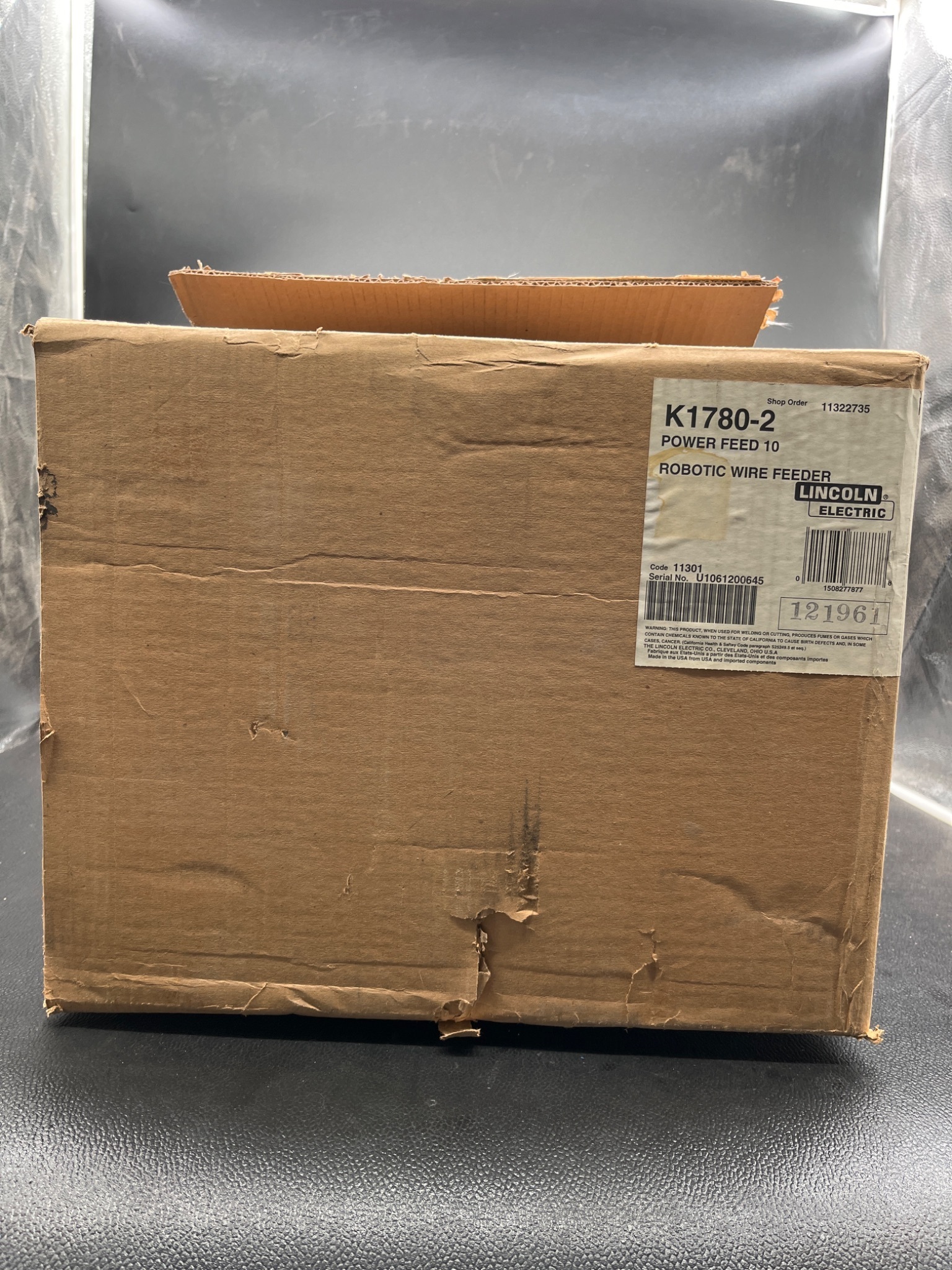 LINCOLN ELECTRIC K1780‑2 Power Feed 10 Robotic Wire Feeder NEW 6