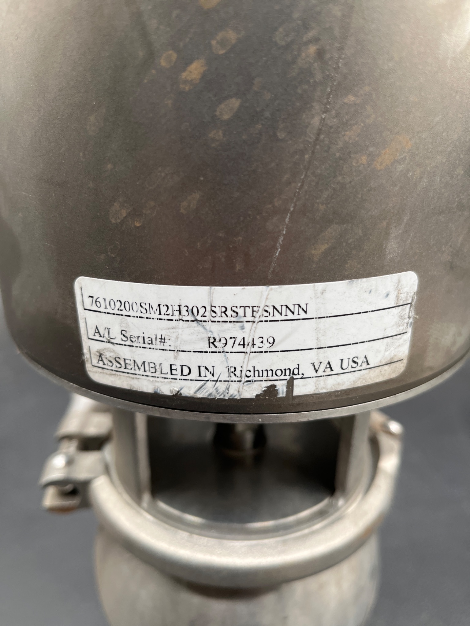 ALFA LAVAL UNIQUE SSV PN10 Pneumatic Seat Valve USED 4
