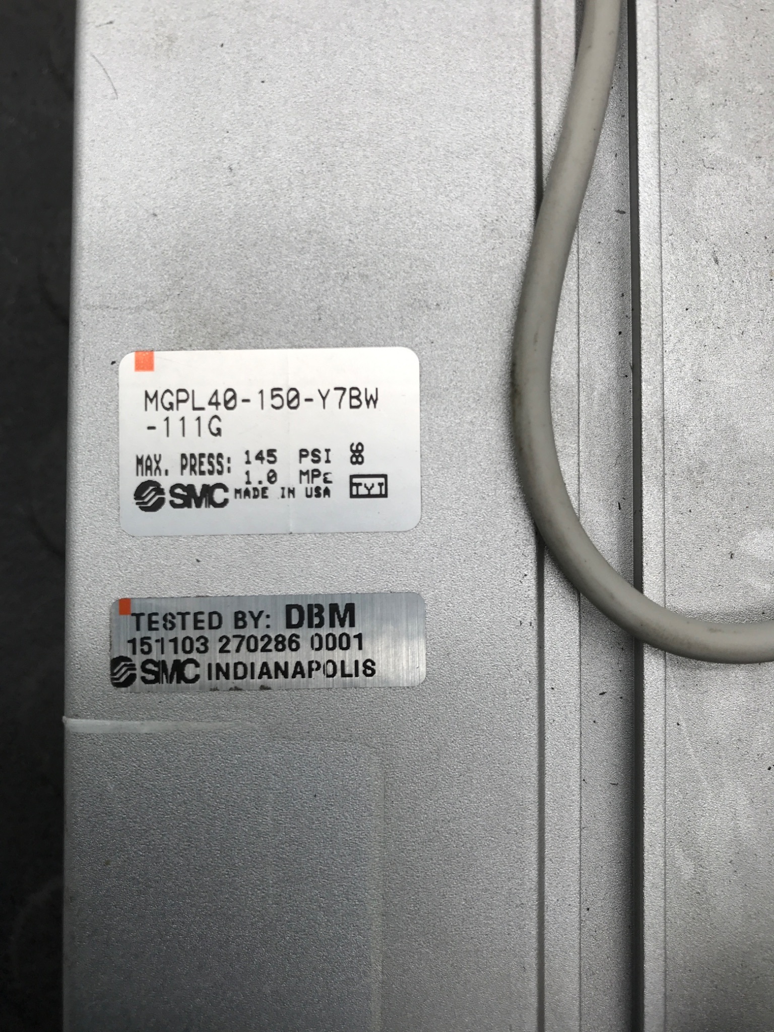 SMC MGPL40‑150‑Y7BW‑111G Guided Pneumatic Cylinder NEW 4