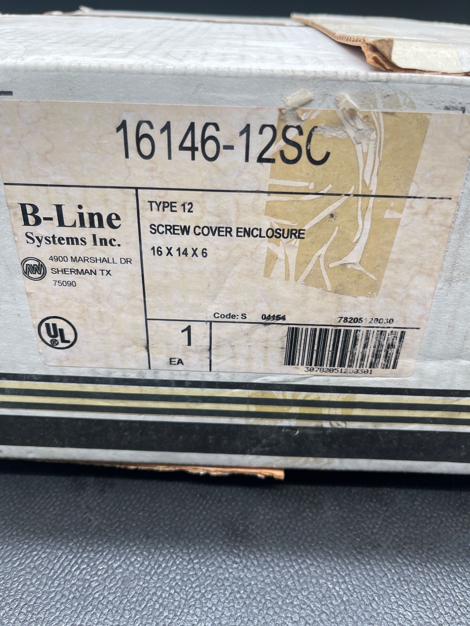 B‑LINE 16146‑12SC Type 12 Screw Cover Enclosure NEW 3