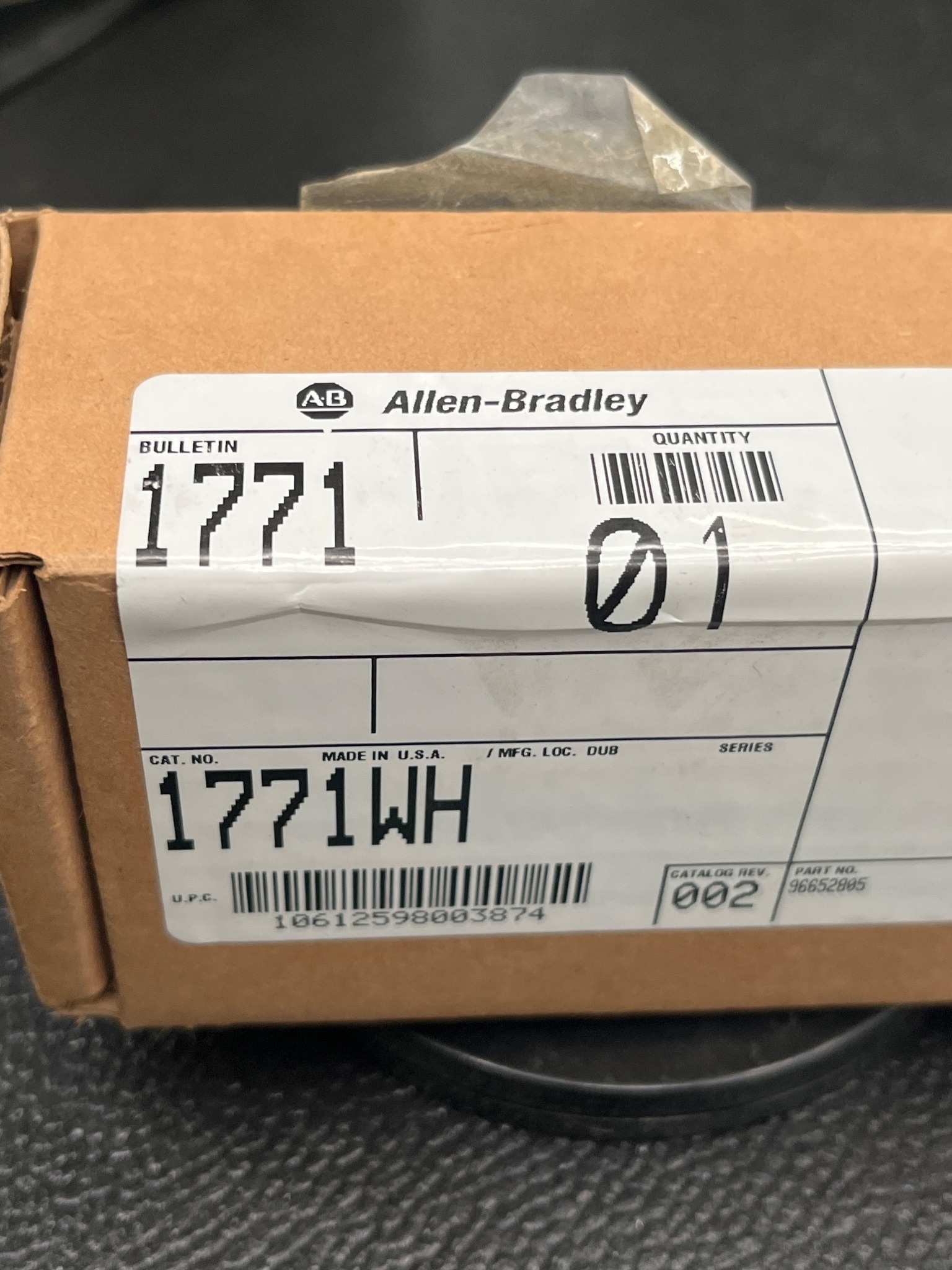 ALLEN BRADLEY 1771-WH Fused Field Wiring Arm NEW 7